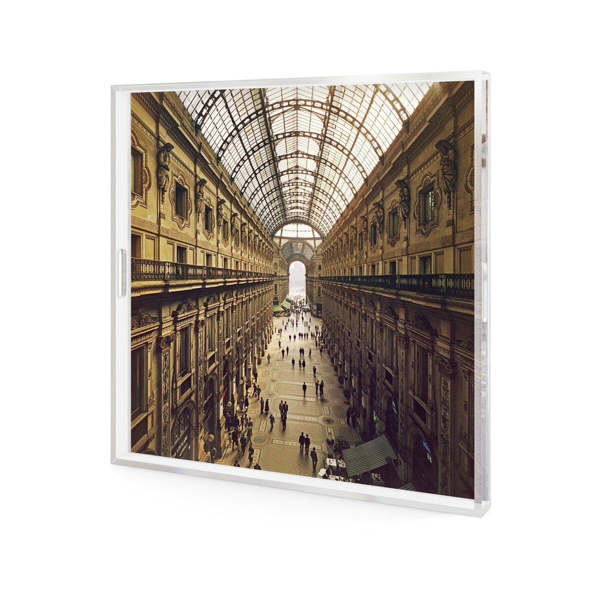 Galleria Vittorio Emanuele Ii Tray By Slim Aarons