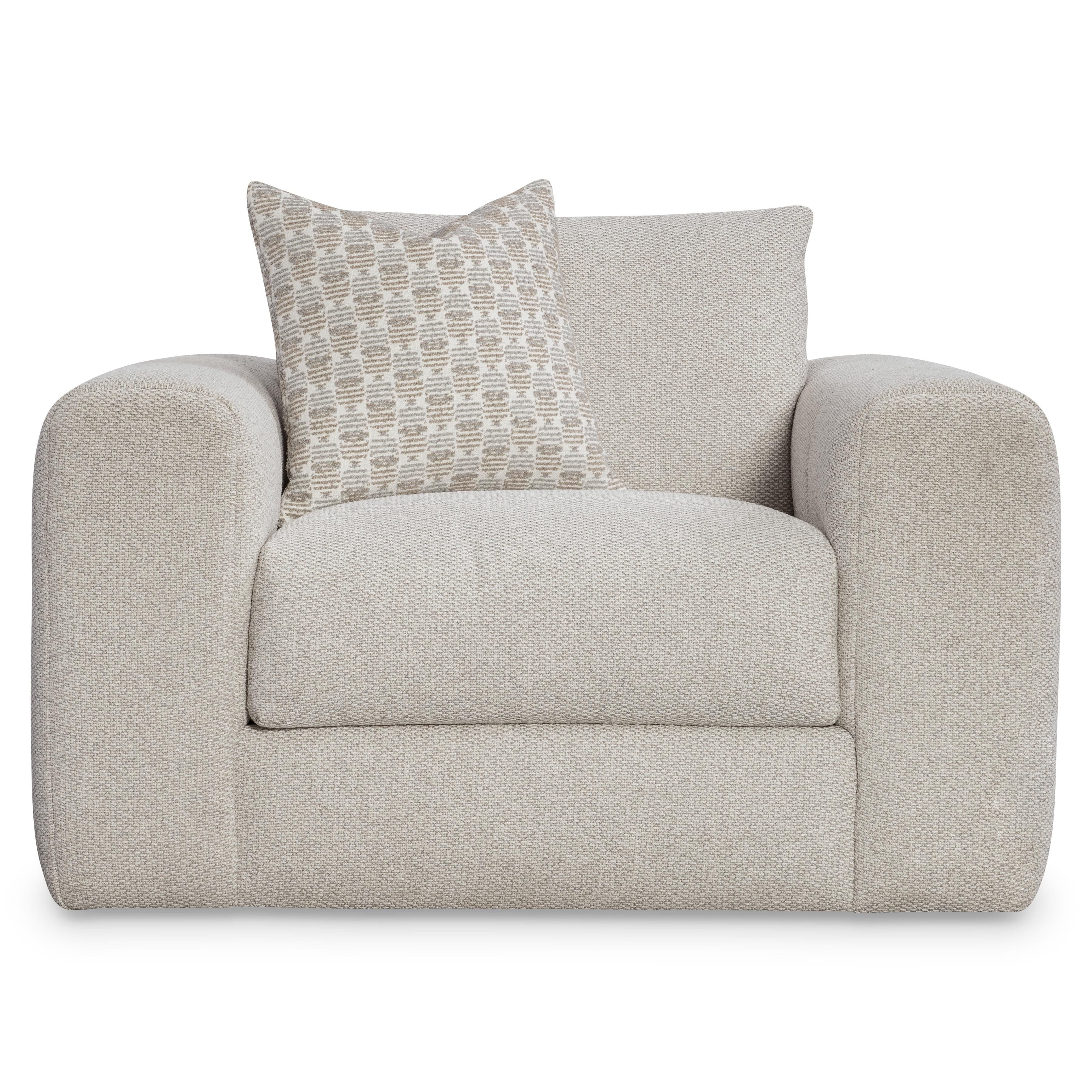 Bernhardt Vista Fabric Swivel Chair