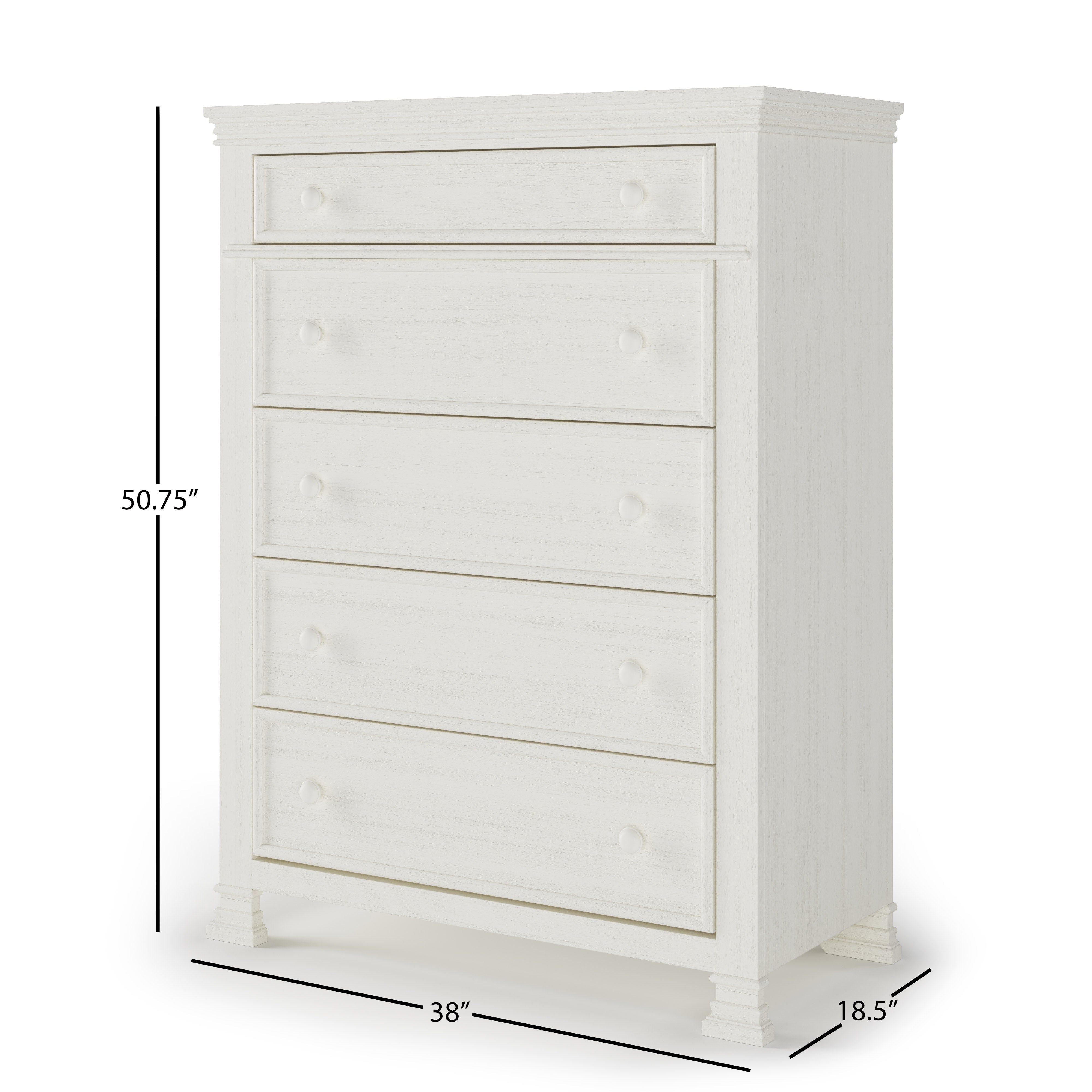 Westgate 5-Drawer Chest, Vintage Linen