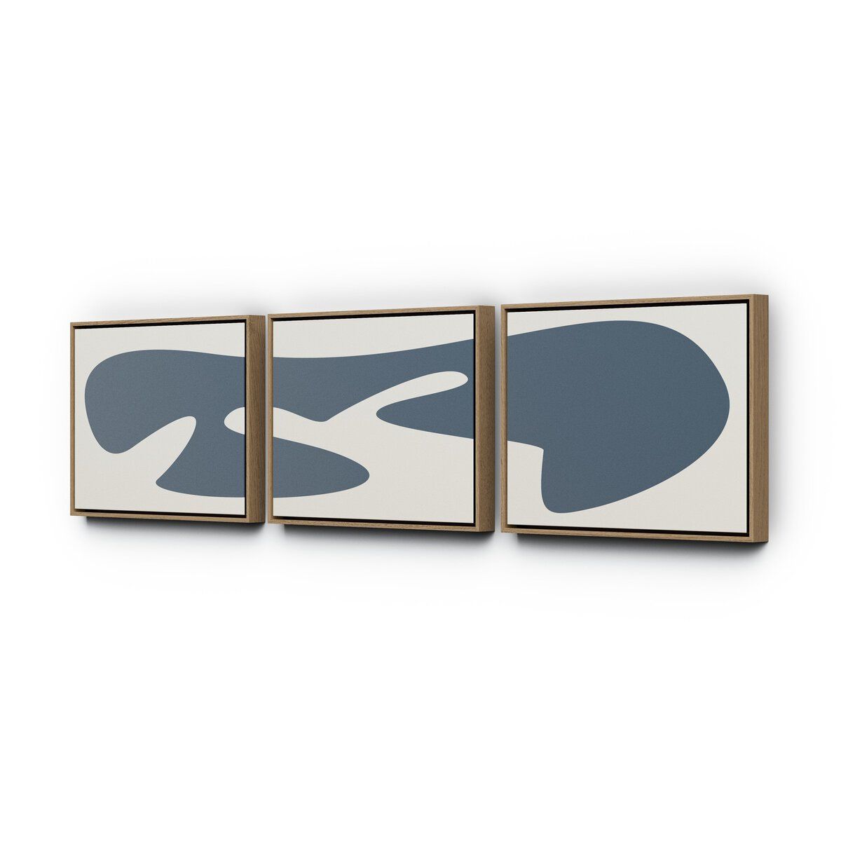 Organic Curves 3 Triptych By Fh Art Studio