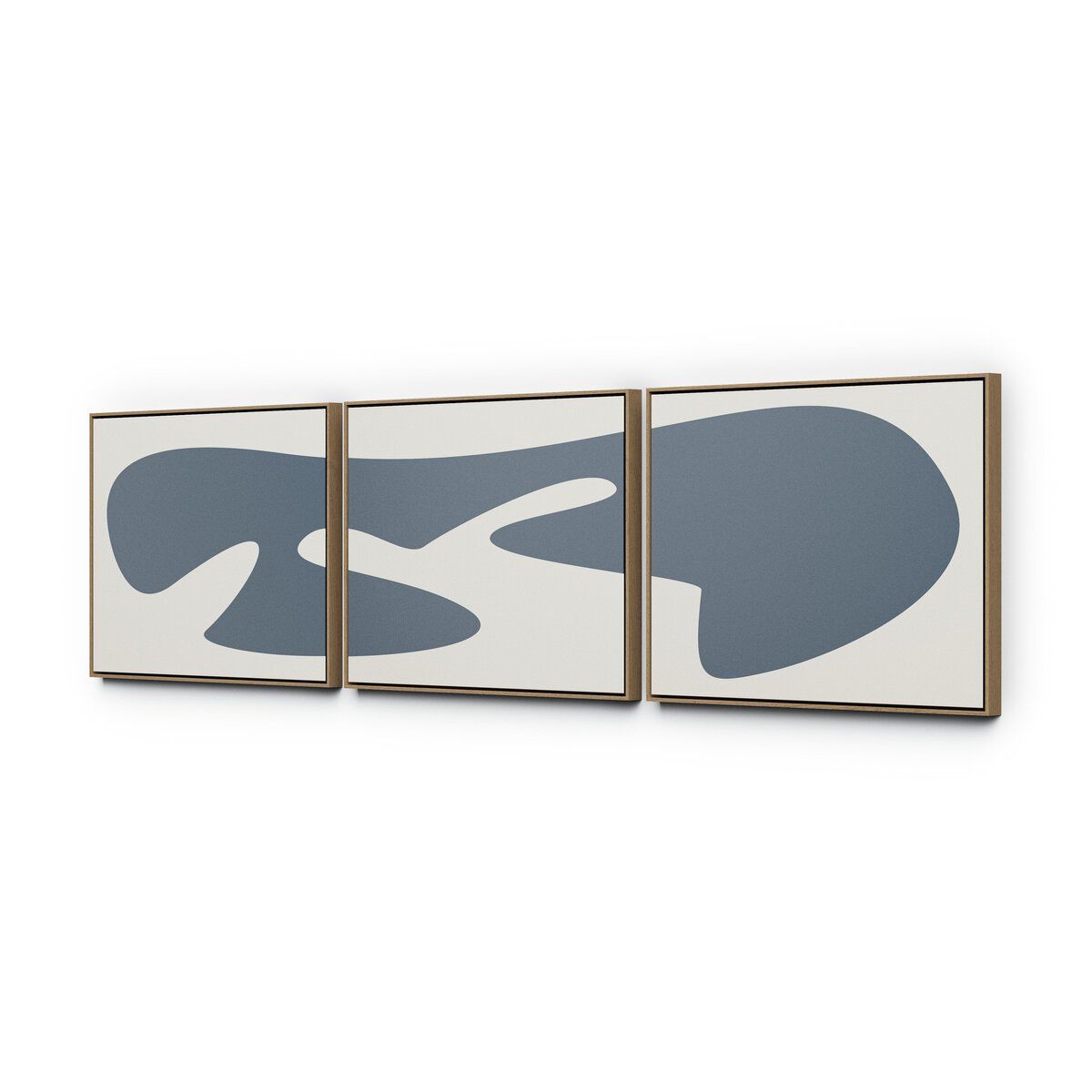 Organic Curves 3 Triptych By Fh Art Studio