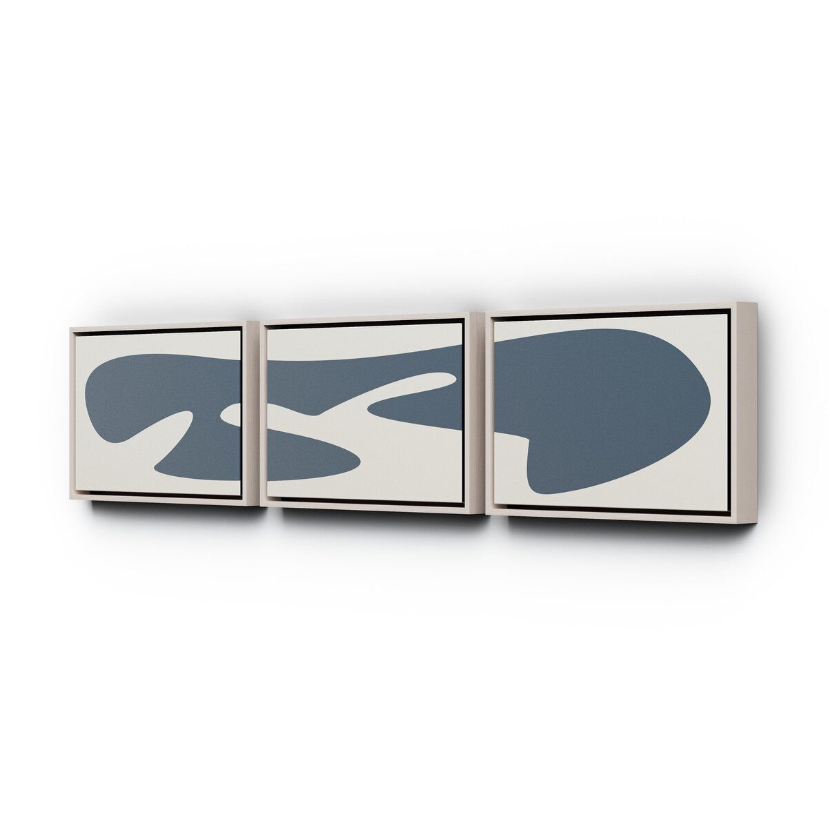 Organic Curves 3 Triptych By Fh Art Studio
