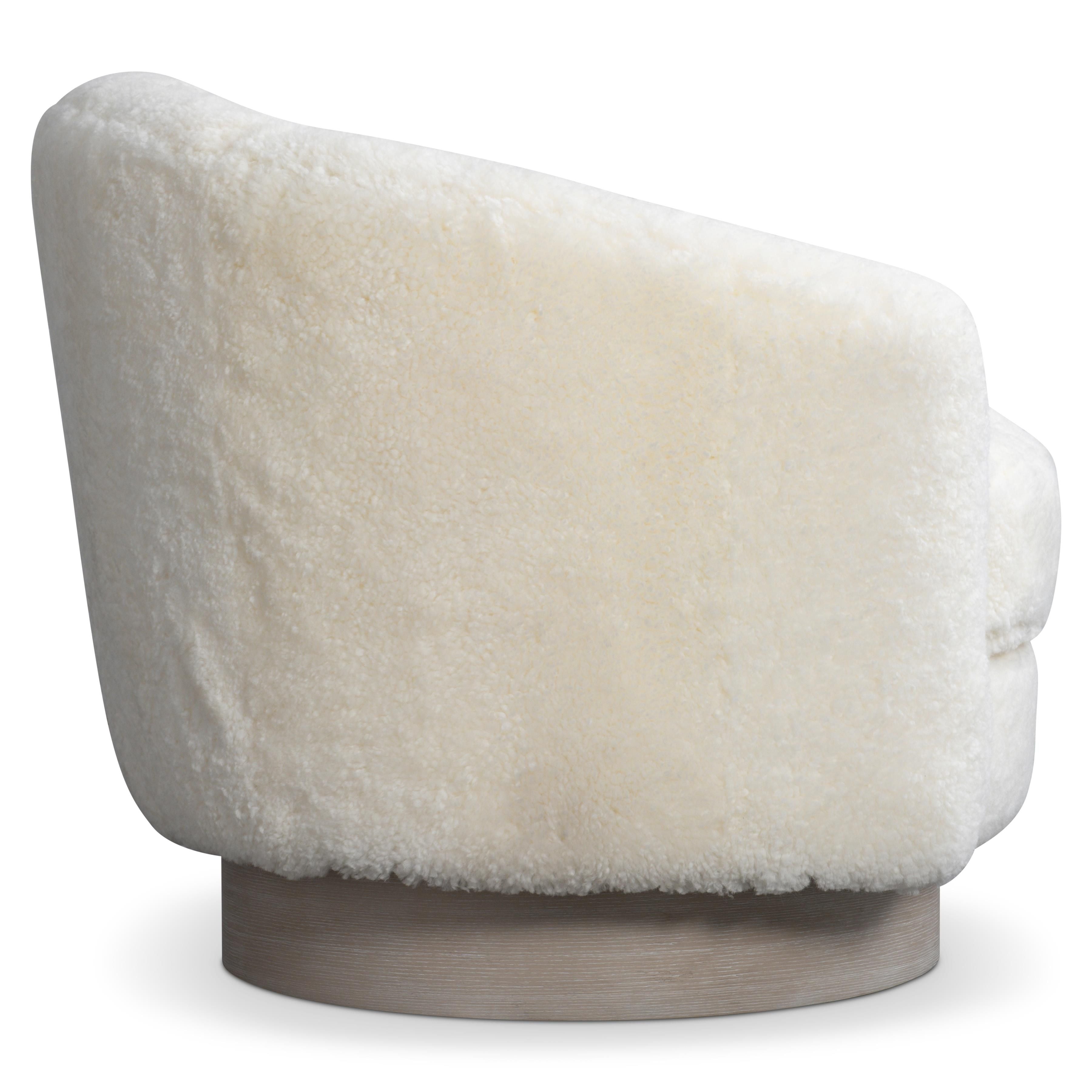 Bernhardt Furniture – Camino Shearling Swivel Chair