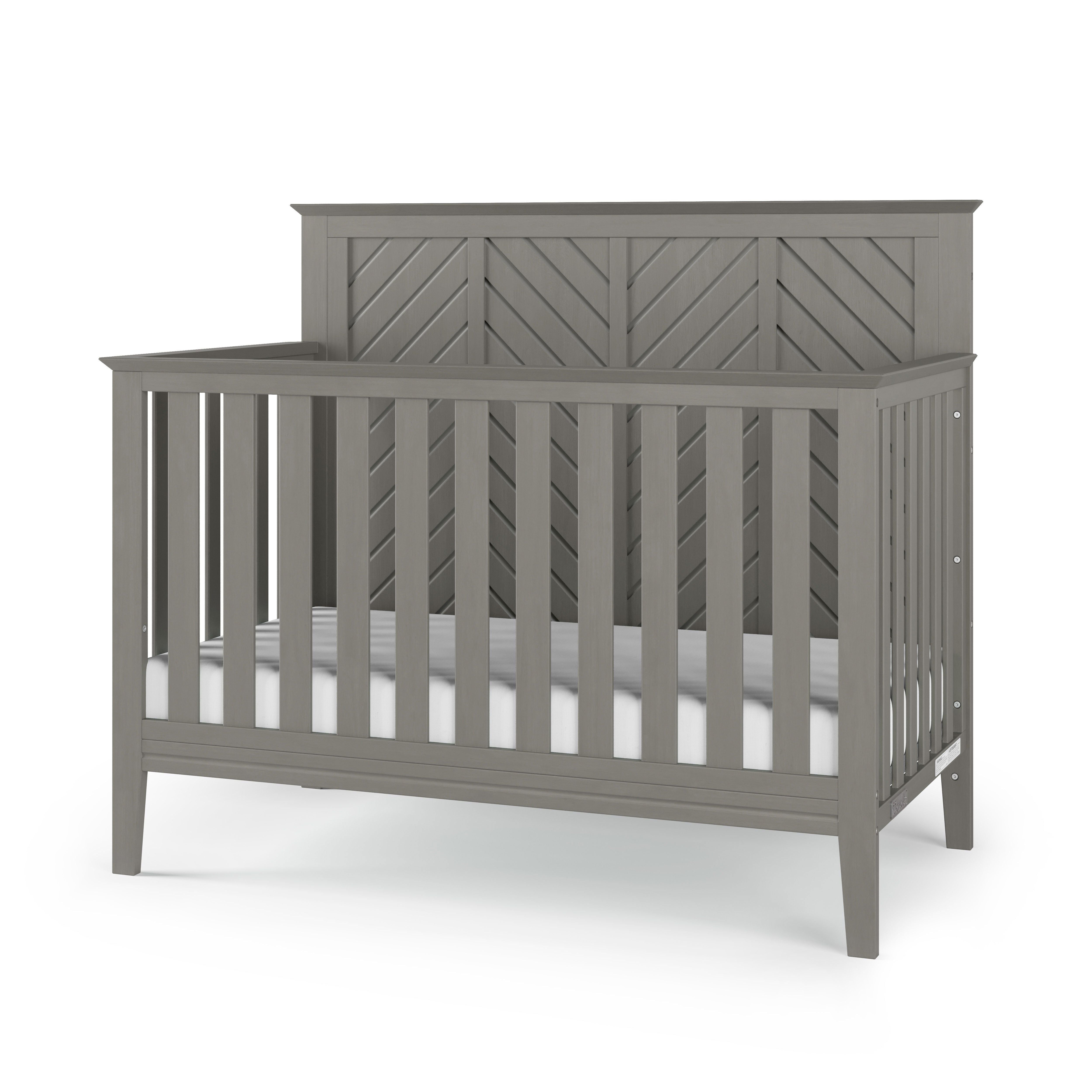 Atwood 4-in-1 Convertible Crib, Lunar Gray