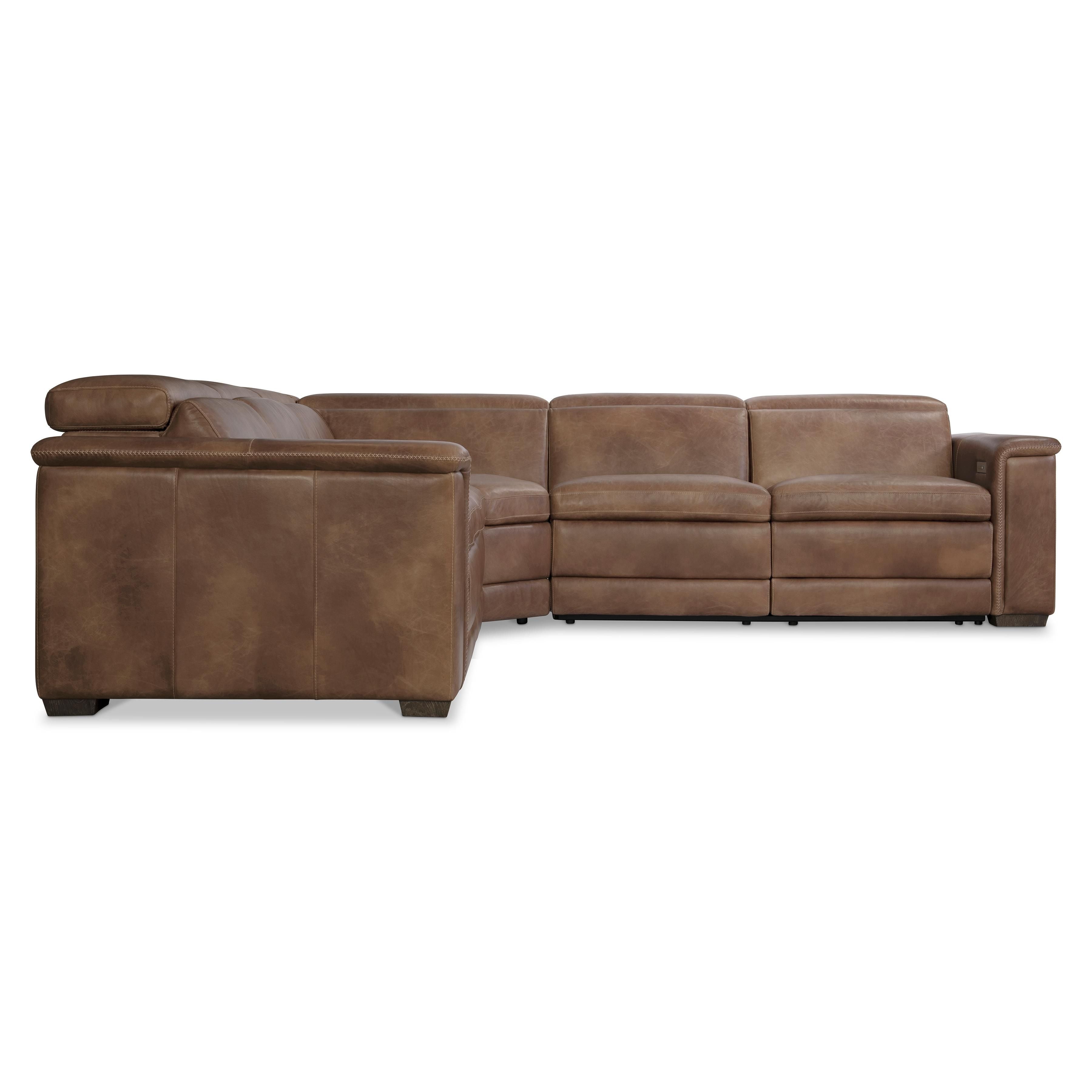 Bernhardt Furniture – Lioni Leather Power Motion Sectional
