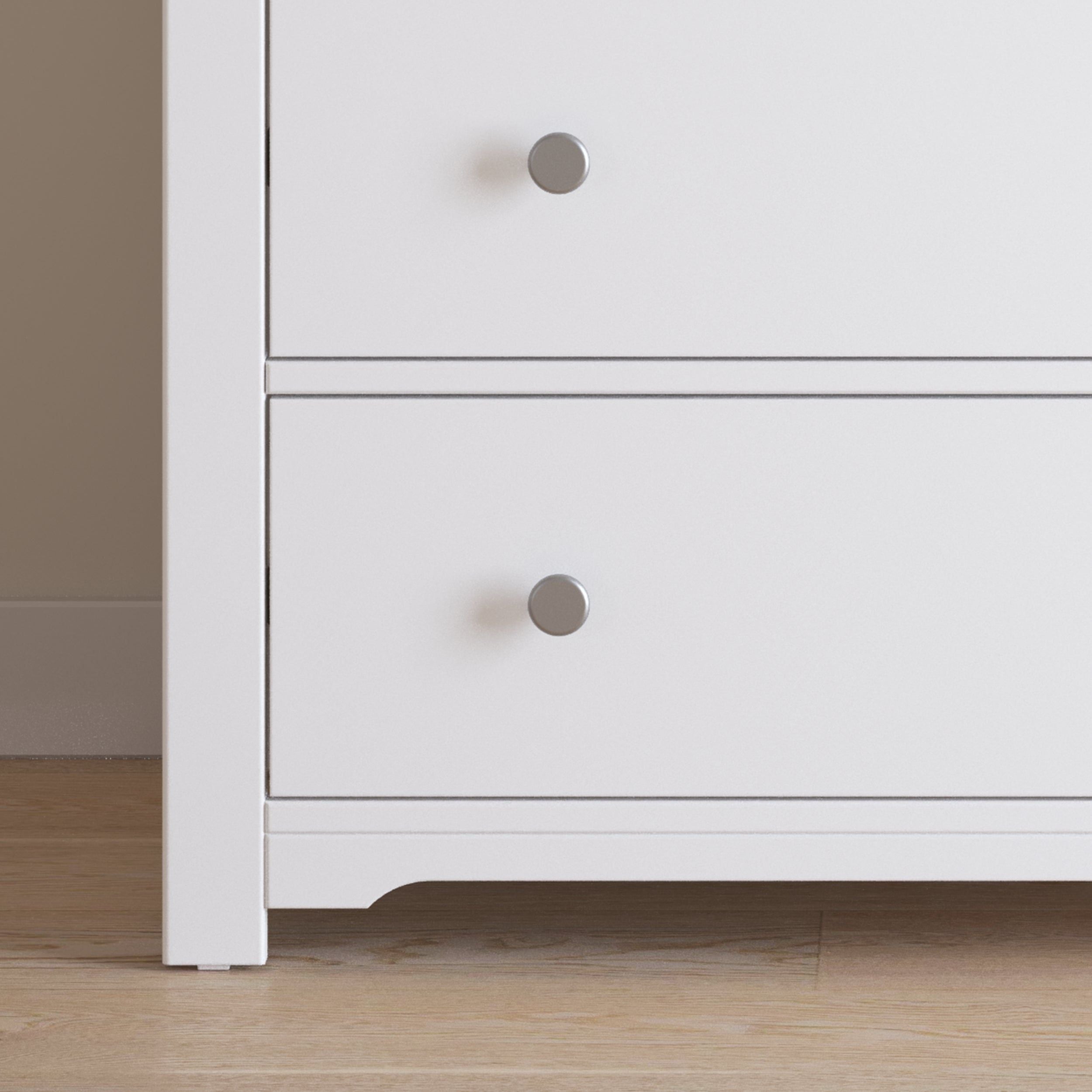 Harmony 3-Drawer Dresser With Changing Table Topper Matte White