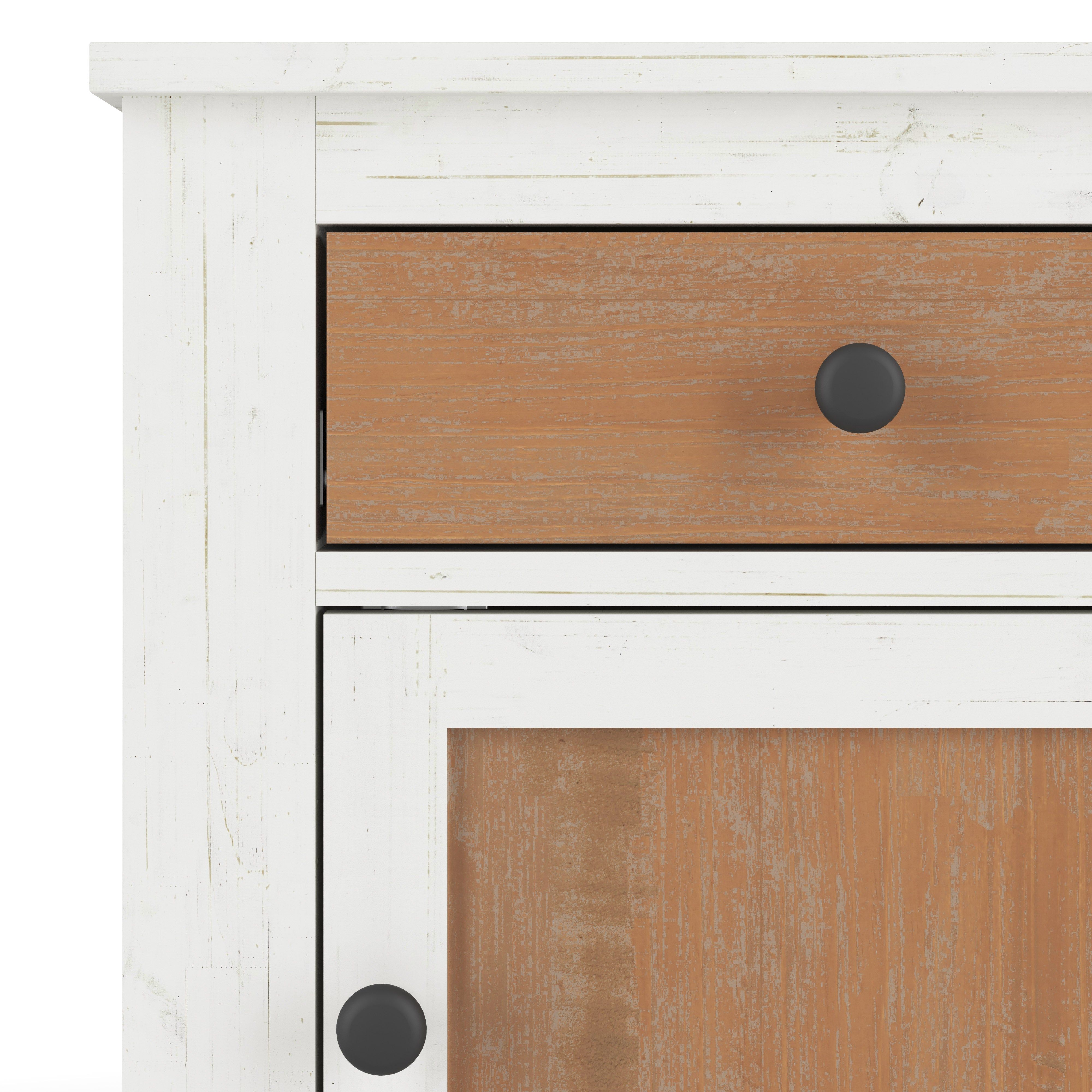 Ocean Grove Nightstand, White/Brown