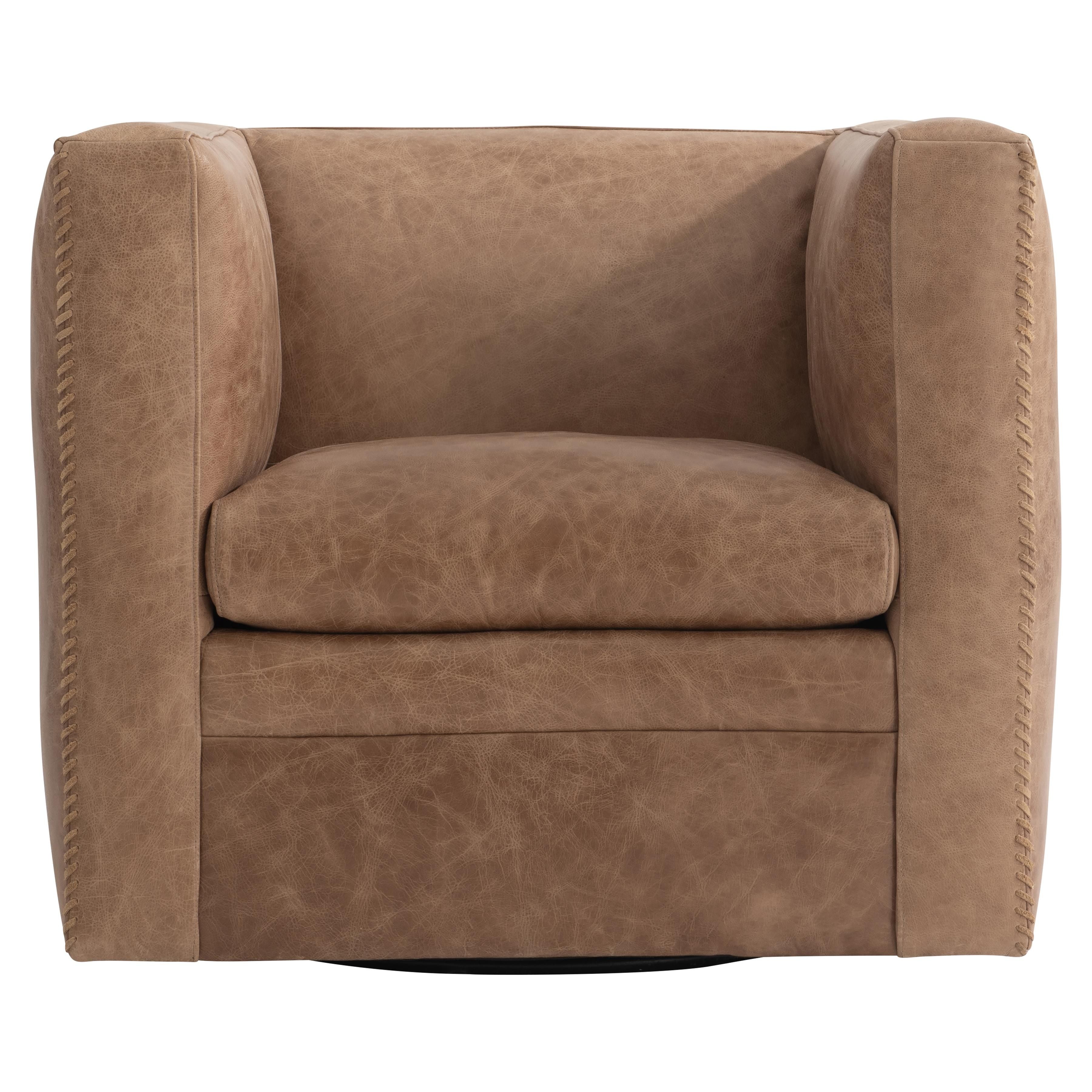Bernhardt Furniture – Hudson Leather Swivel Chair