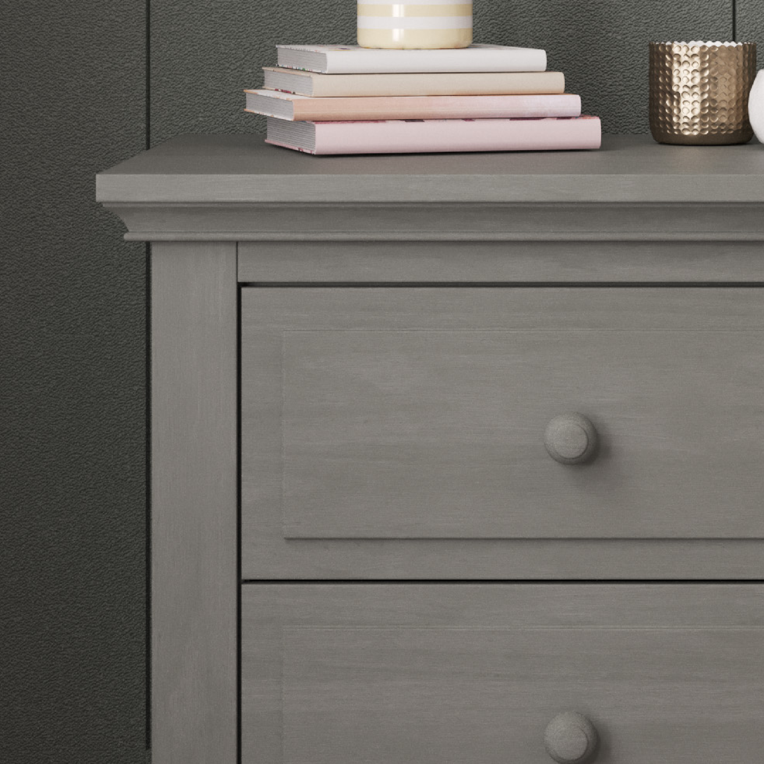 Jordyn Nightstand, Ready-to-assemble, Lunar Gray