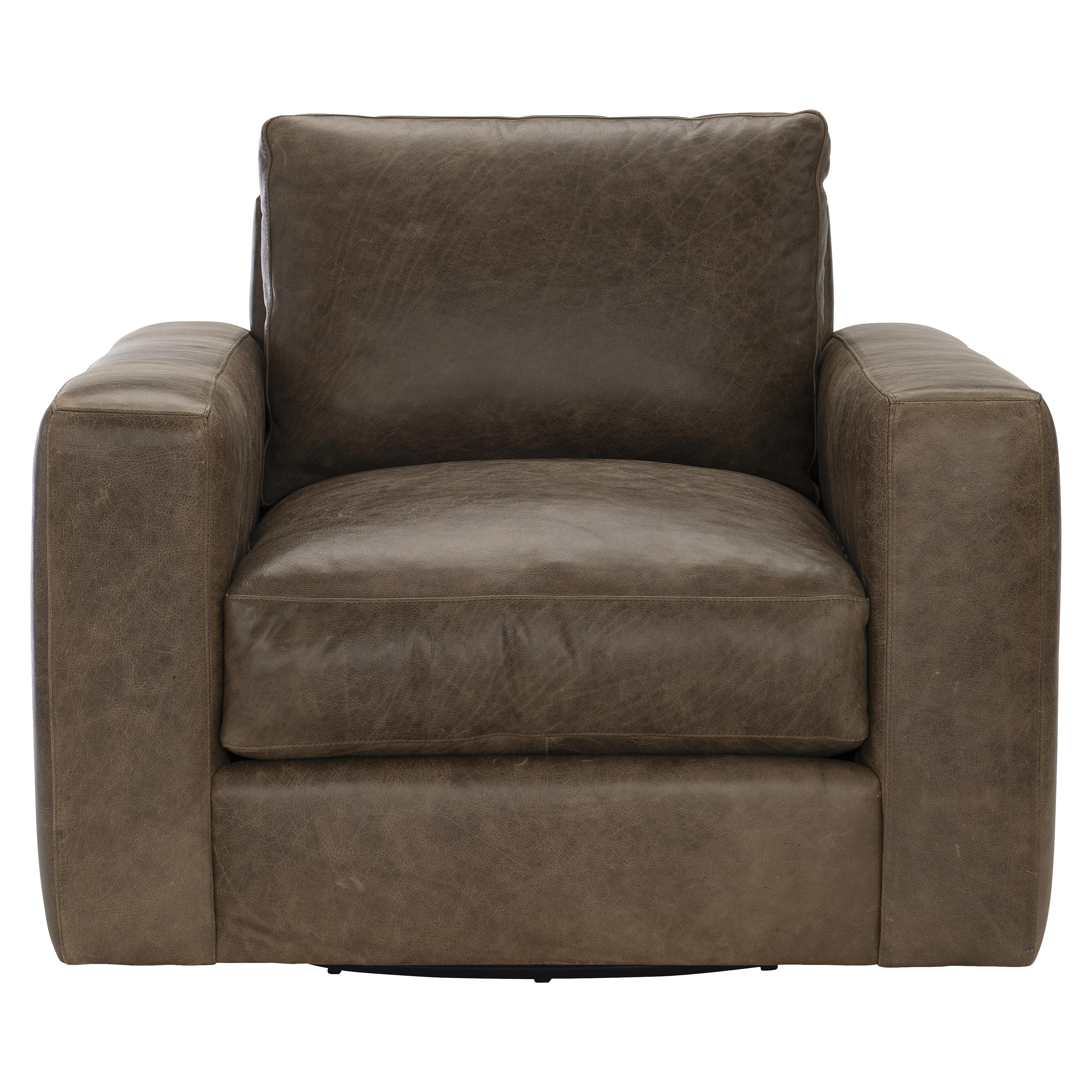 Bernhardt Furniture – Dawkins Leather Swivel Chair