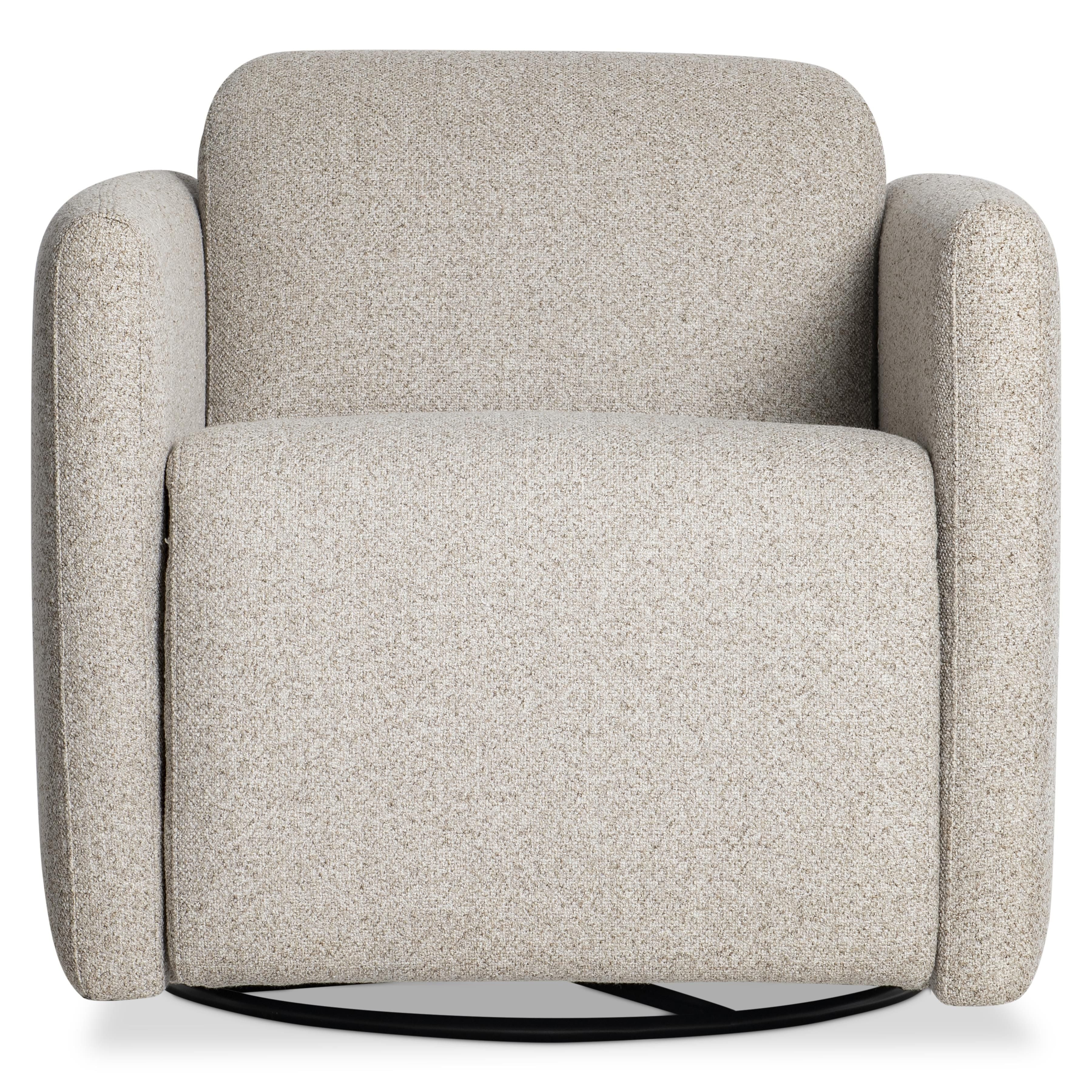 Bernhardt Furniture – Livvy Fabric Power Motion Swivel Chair