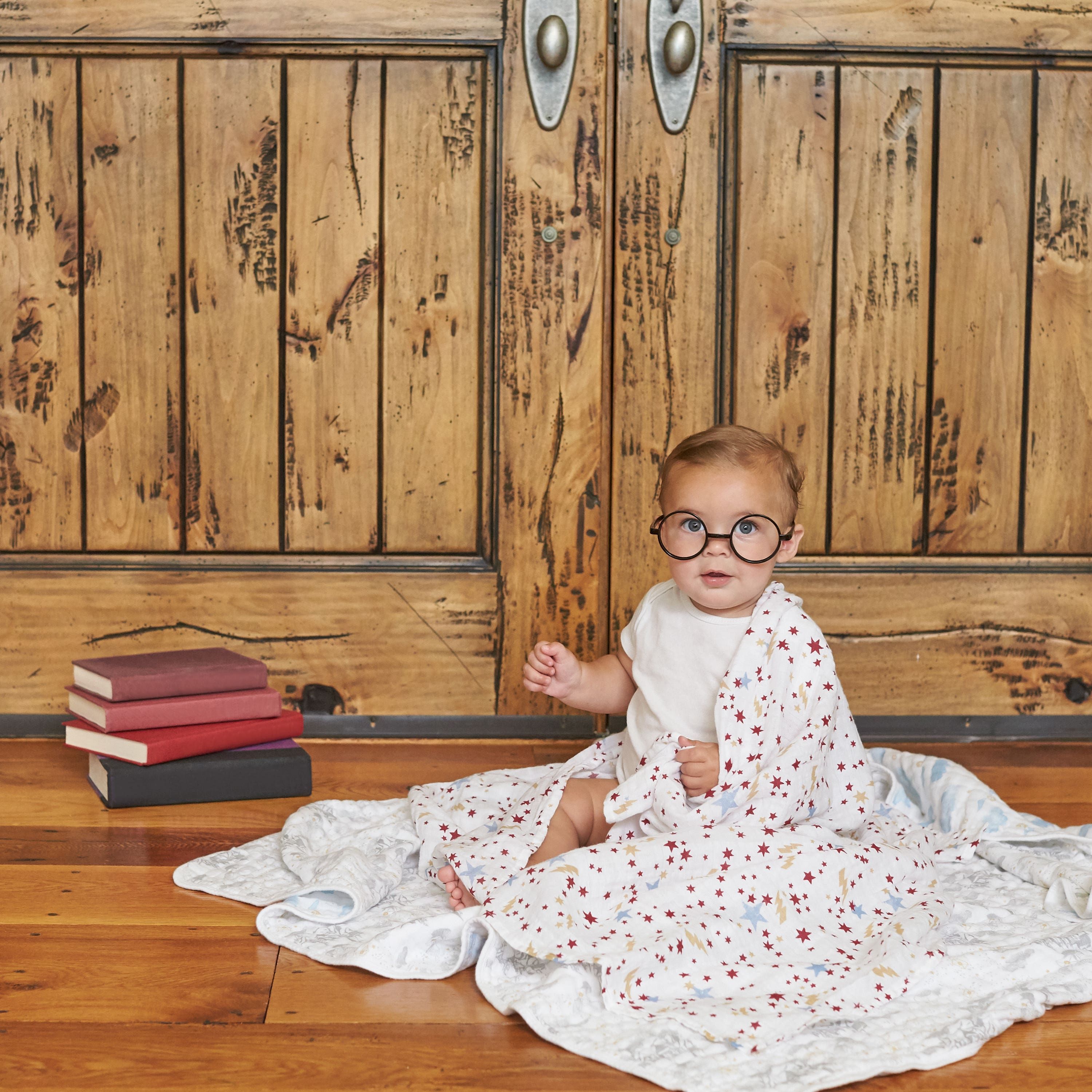 Boutique Iconic 100% Cotton Muslin Swaddle Blanket 4 Pack