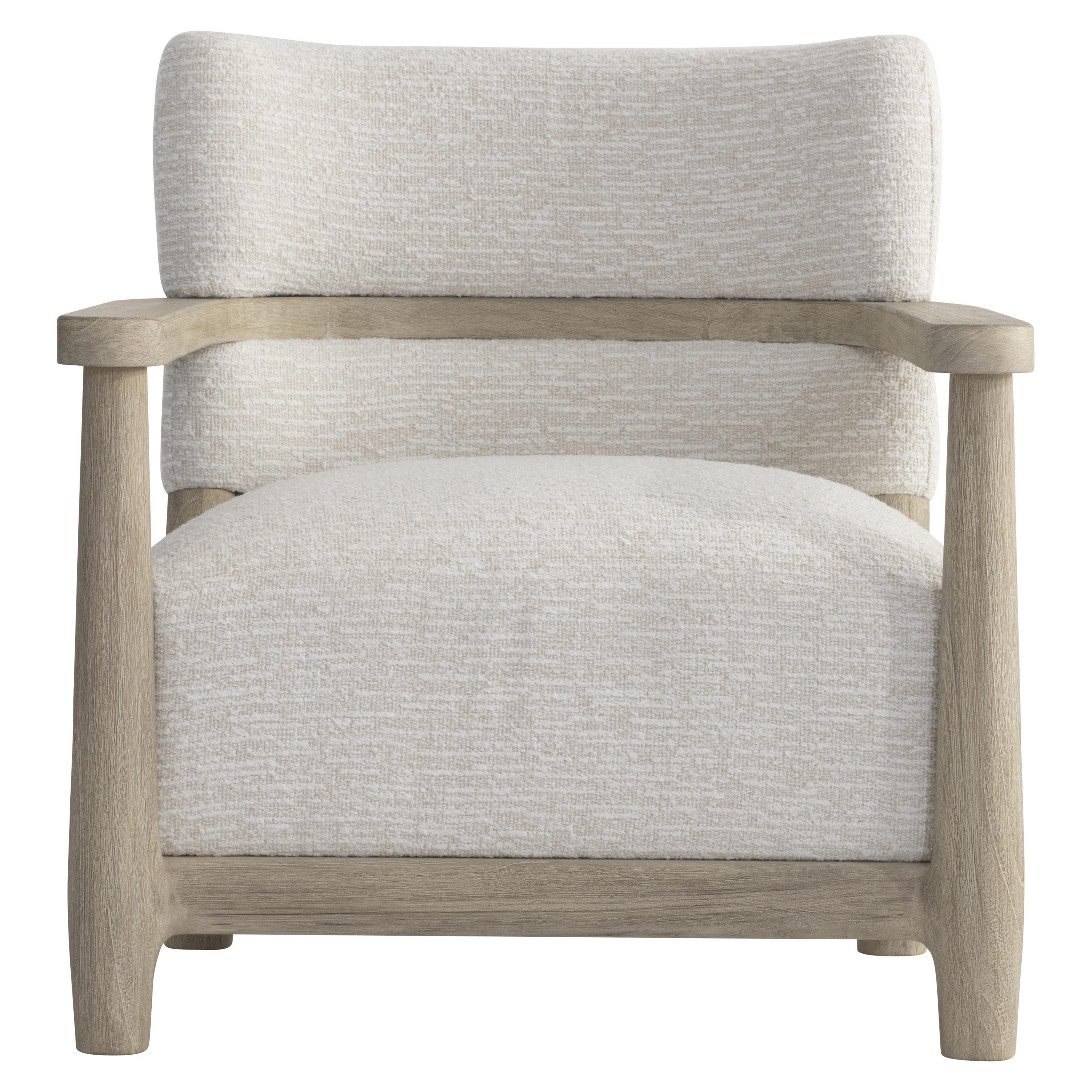 Bernhardt Layton Outdoor Chair with Teak Frame and Upholstered Back