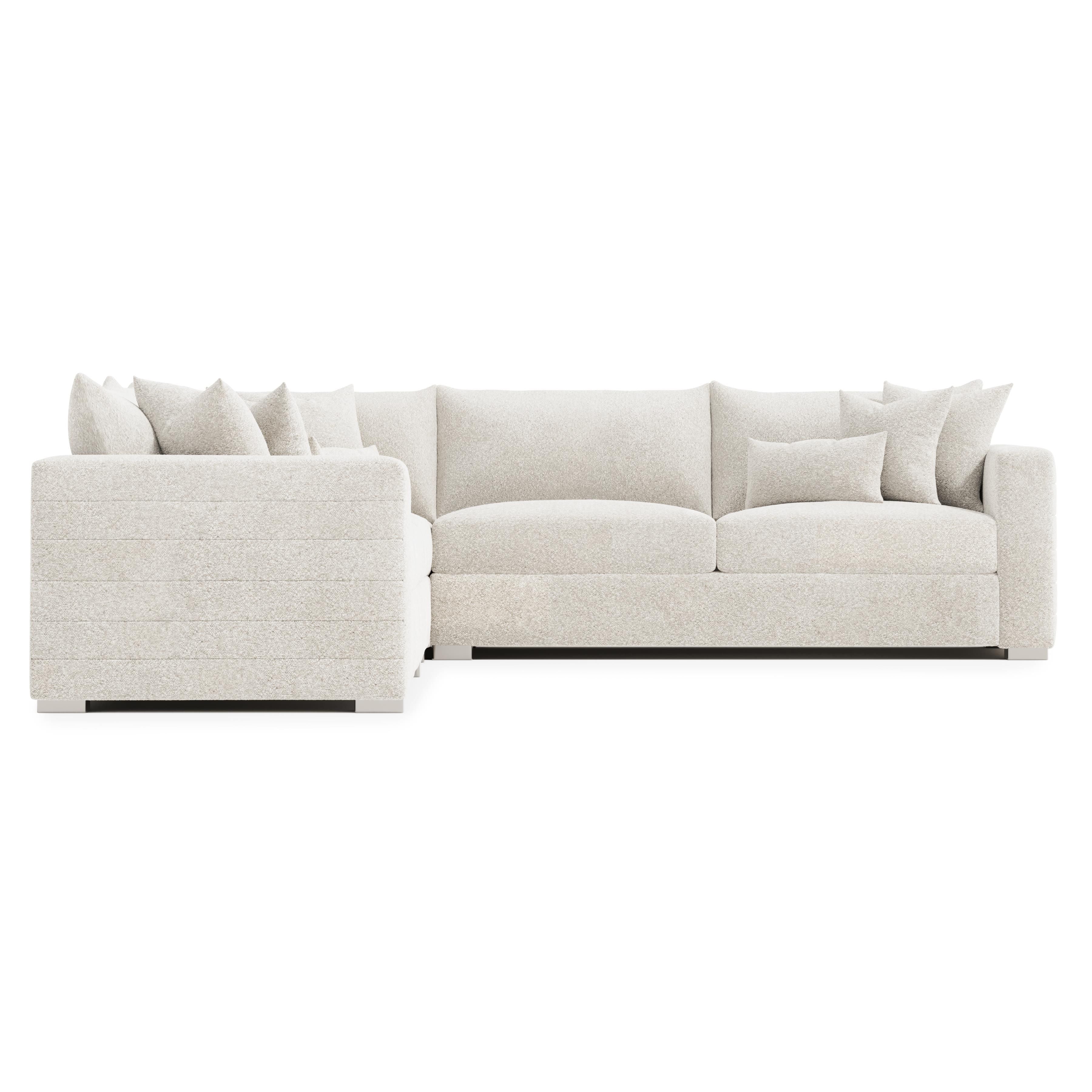 Bernhardt Helena Fabric Sectional Metal Foot