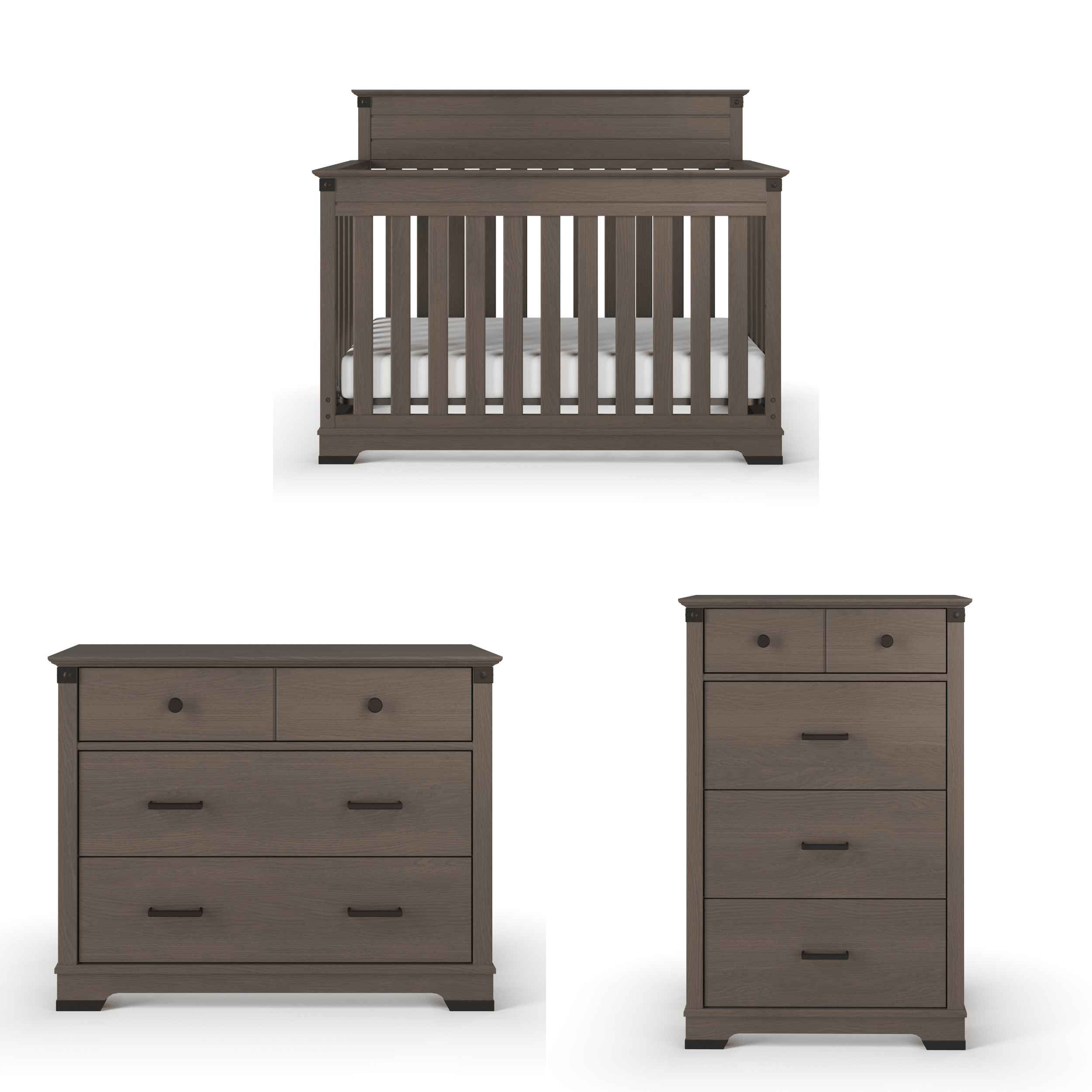 Redmond Full Panel 3 Piece Nursery Set