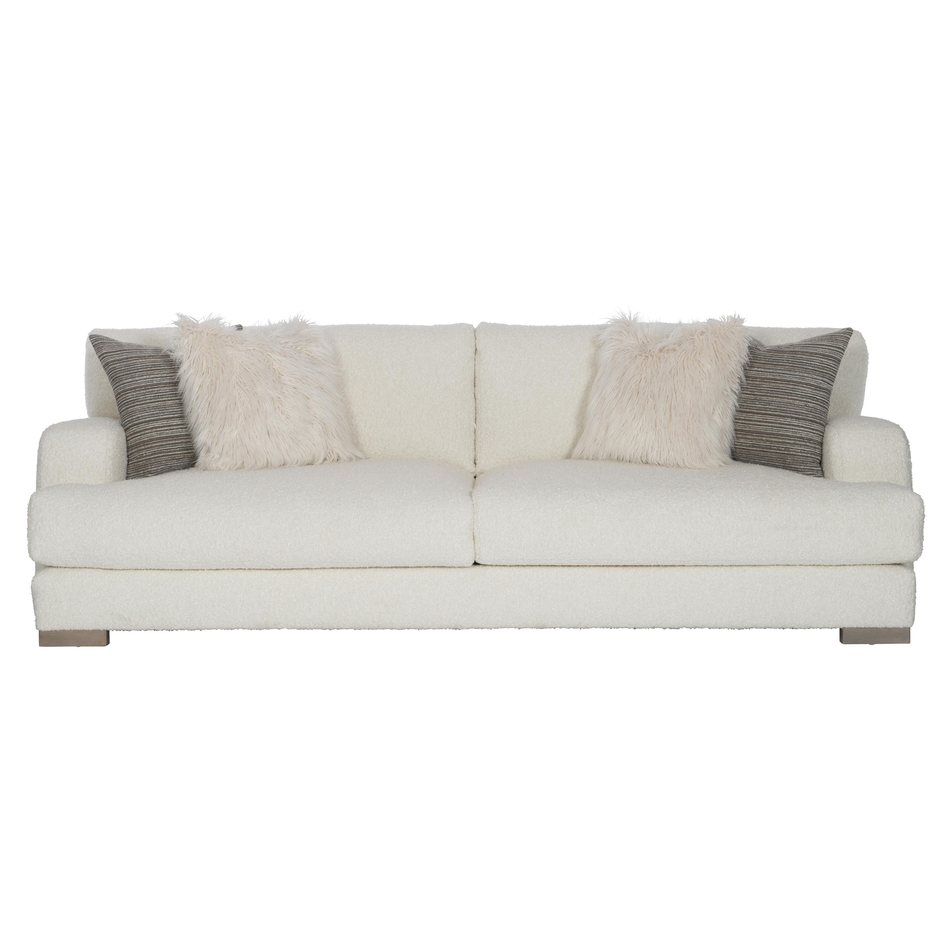 Bernhardt Berkeley Fabric Sofa with Feather-Down Cushions