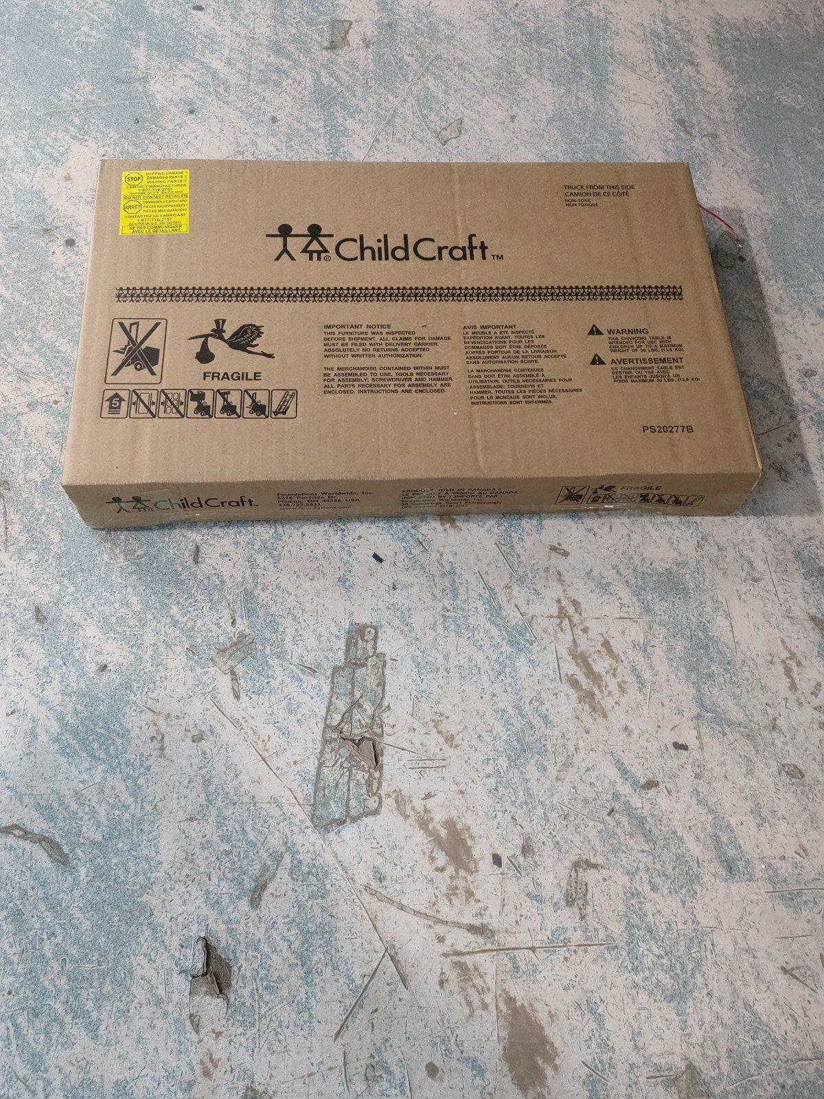 Arch Top Baby Changing Table, Jamocha