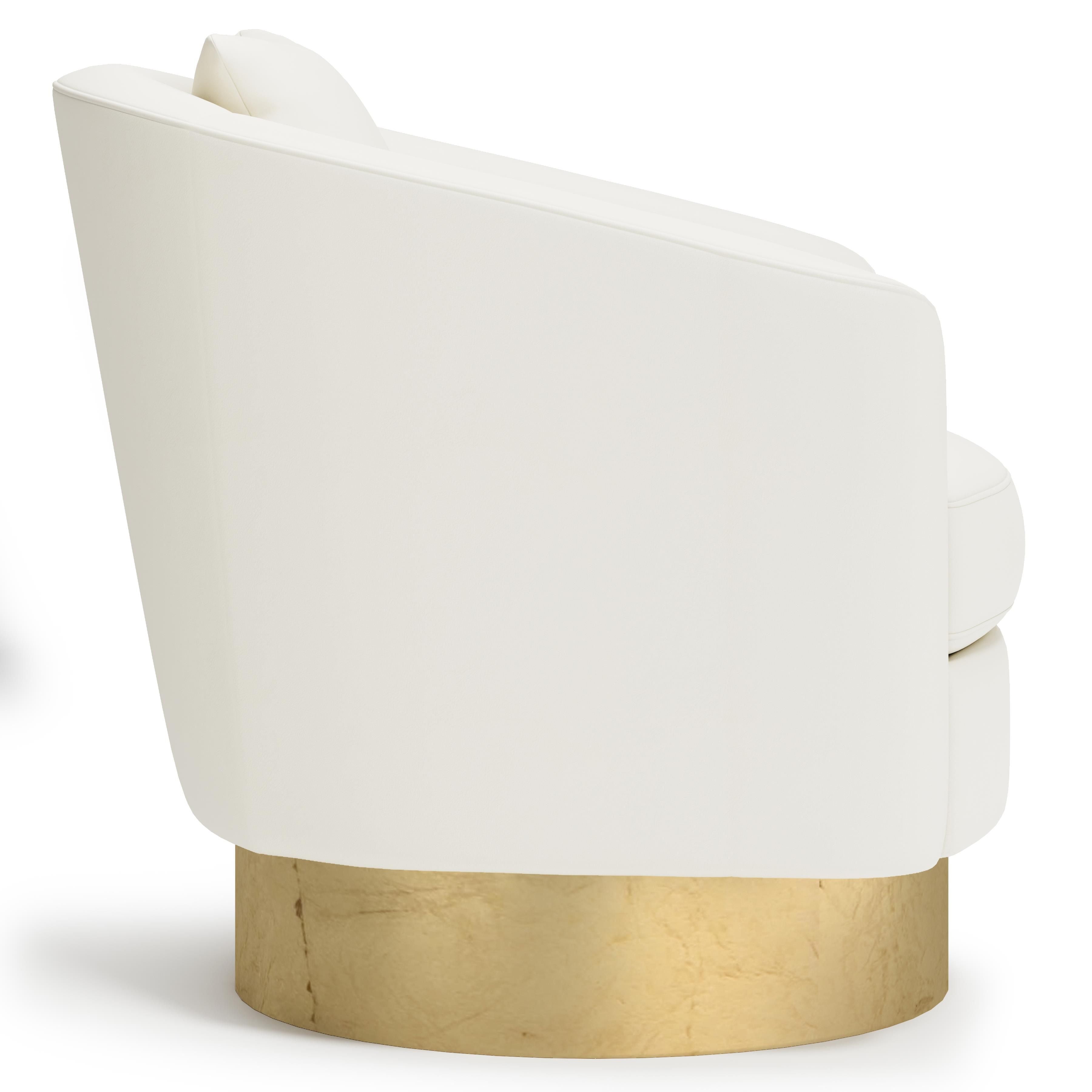 Camino Leather Swivel Chair