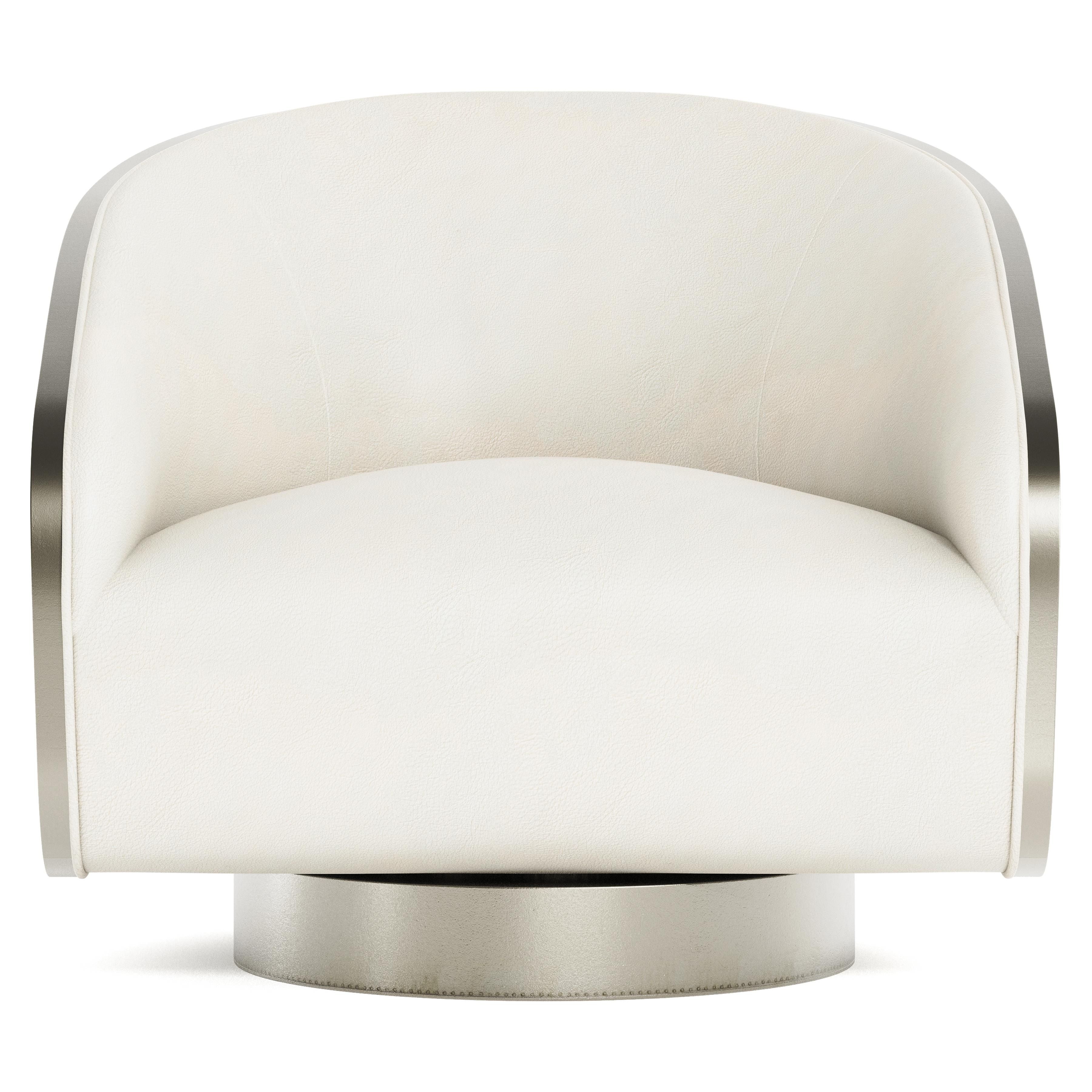 Bernhardt Furniture – Miles Leather Swivel Chair