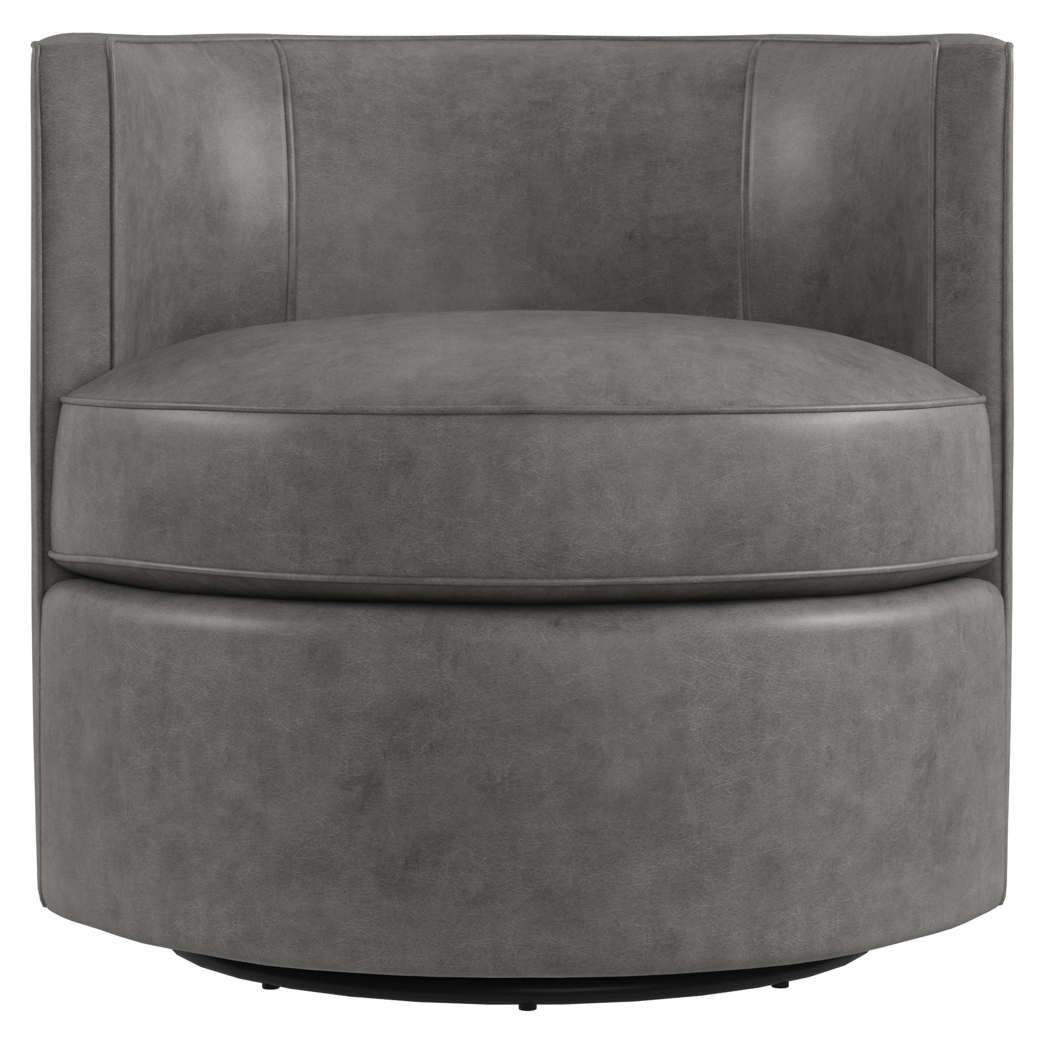 Bernhardt Furniture – Fleur Leather Swivel Chair