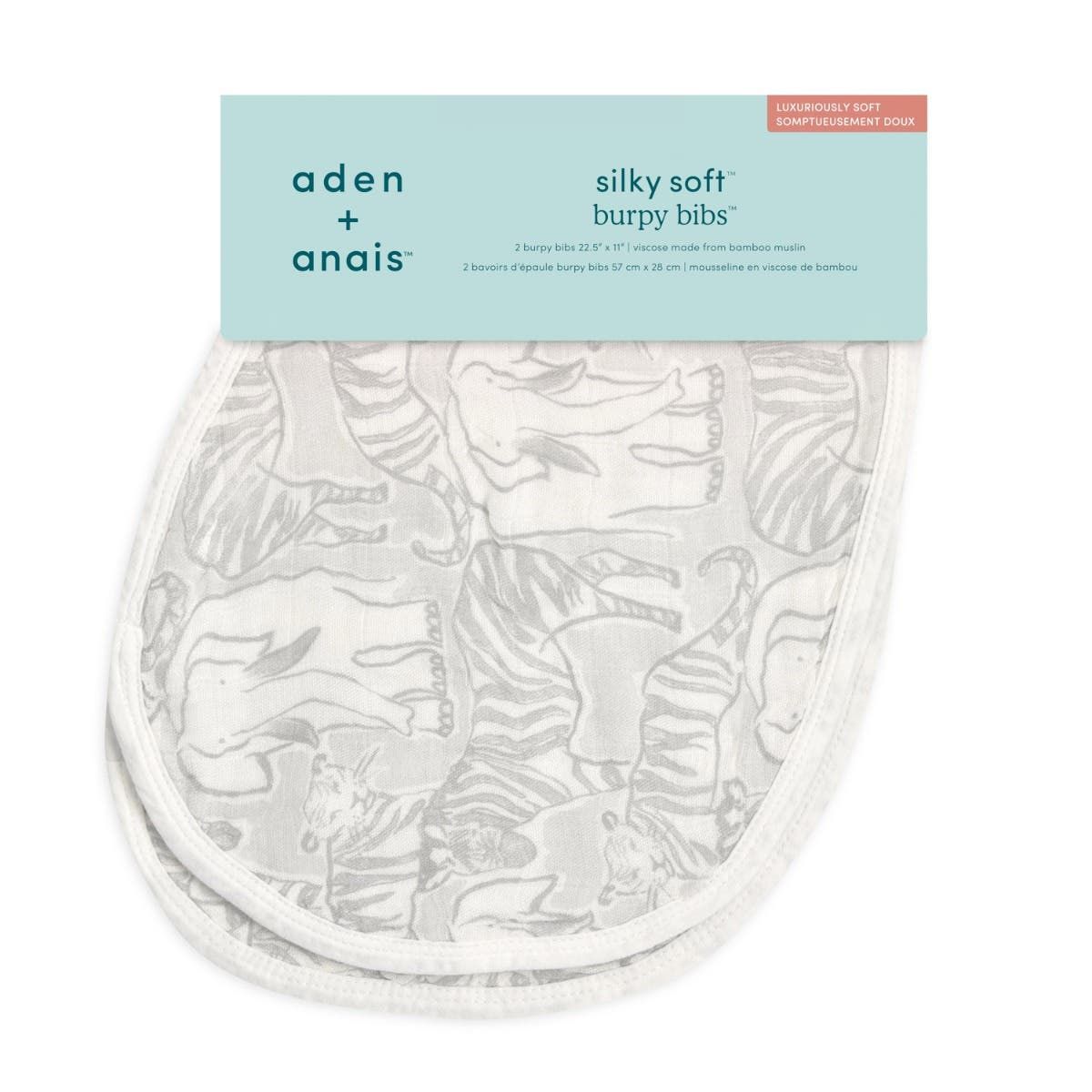 Boutique Silky Soft Burpy Bib 2 Pack