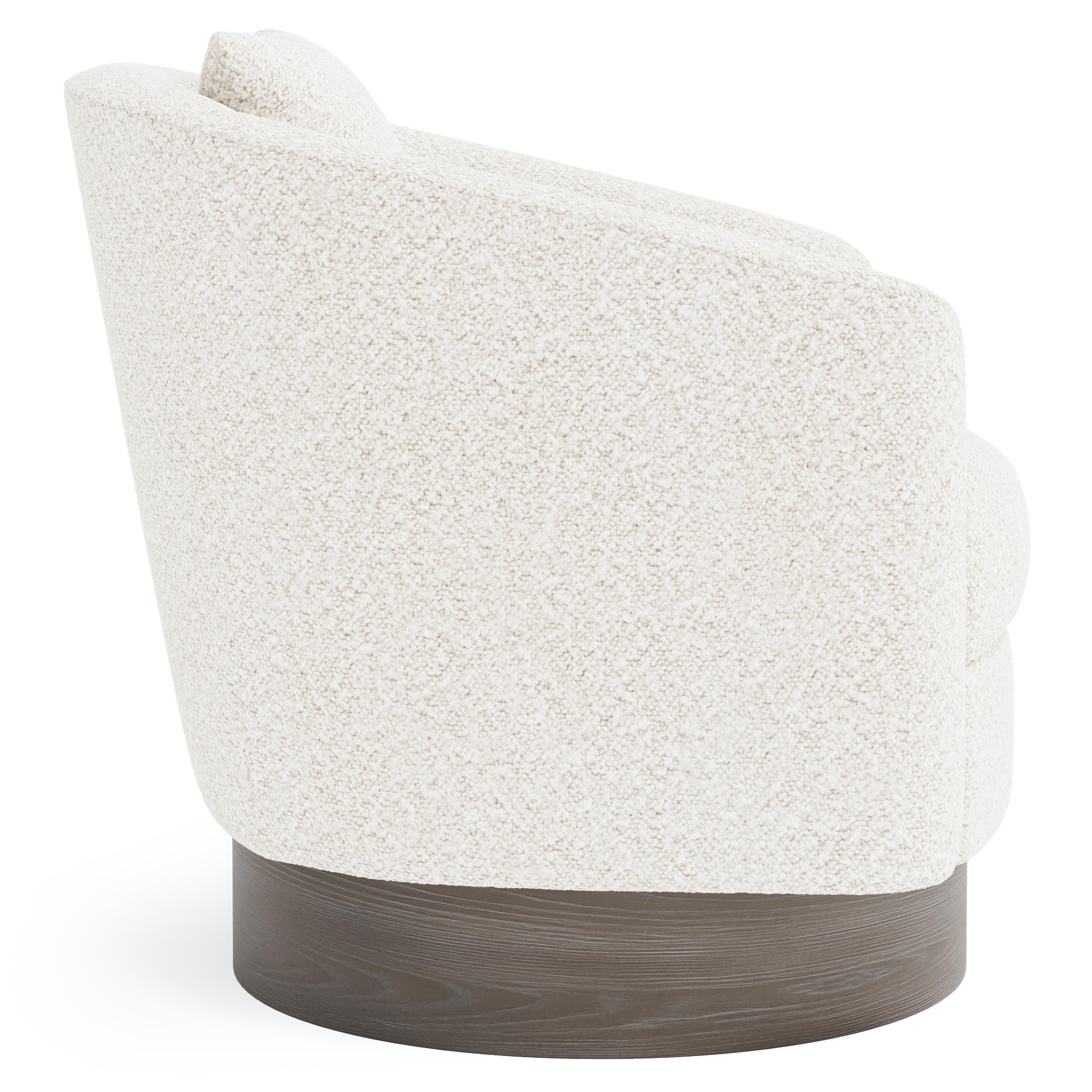 Bernhardt Furniture Camino Fabric Swivel Chair