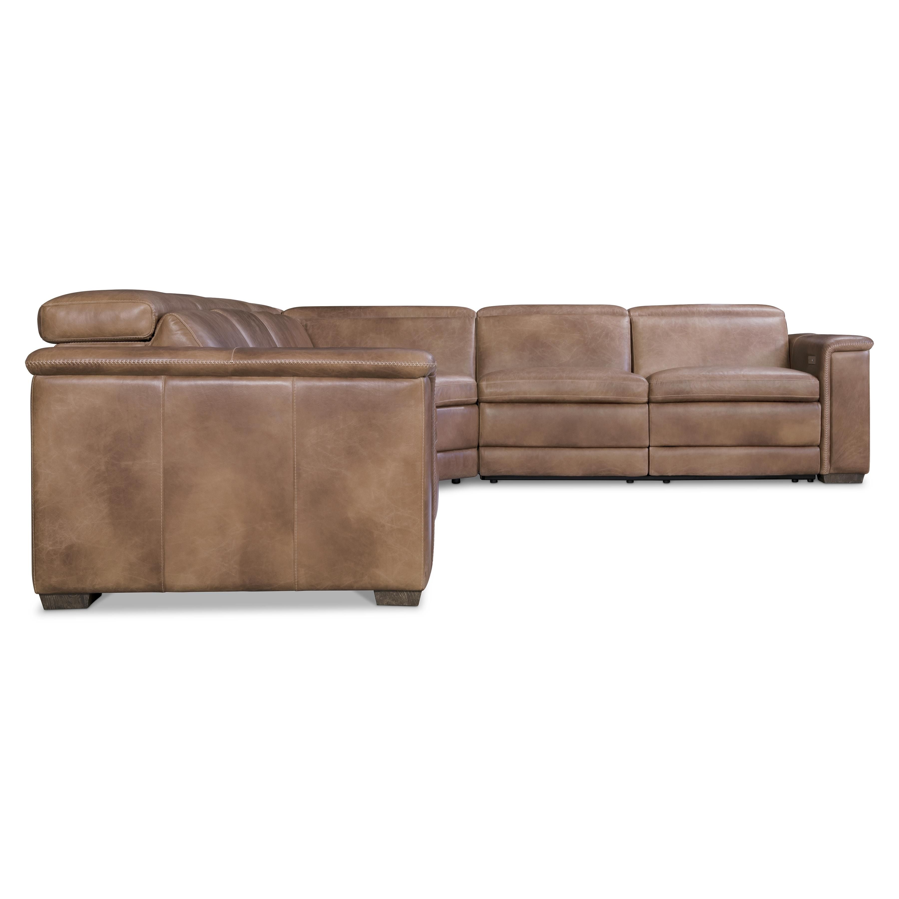 Bernhardt Furniture – Lioni Leather Power Motion Sectional