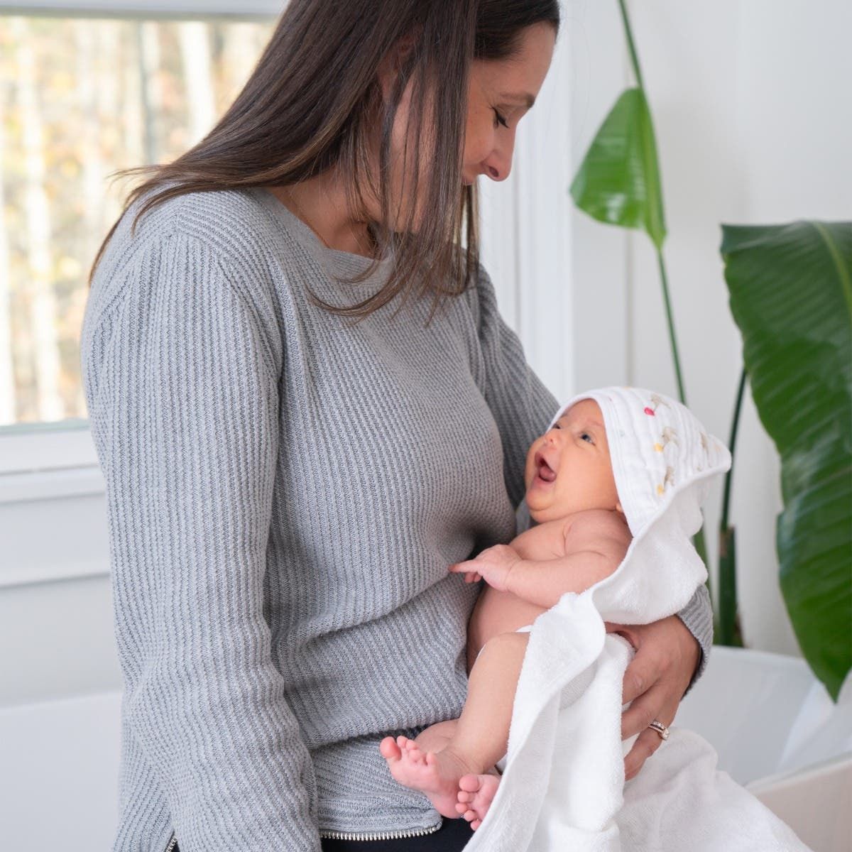 Essentials Cotton Muslin Hooded Towels 2 Pack