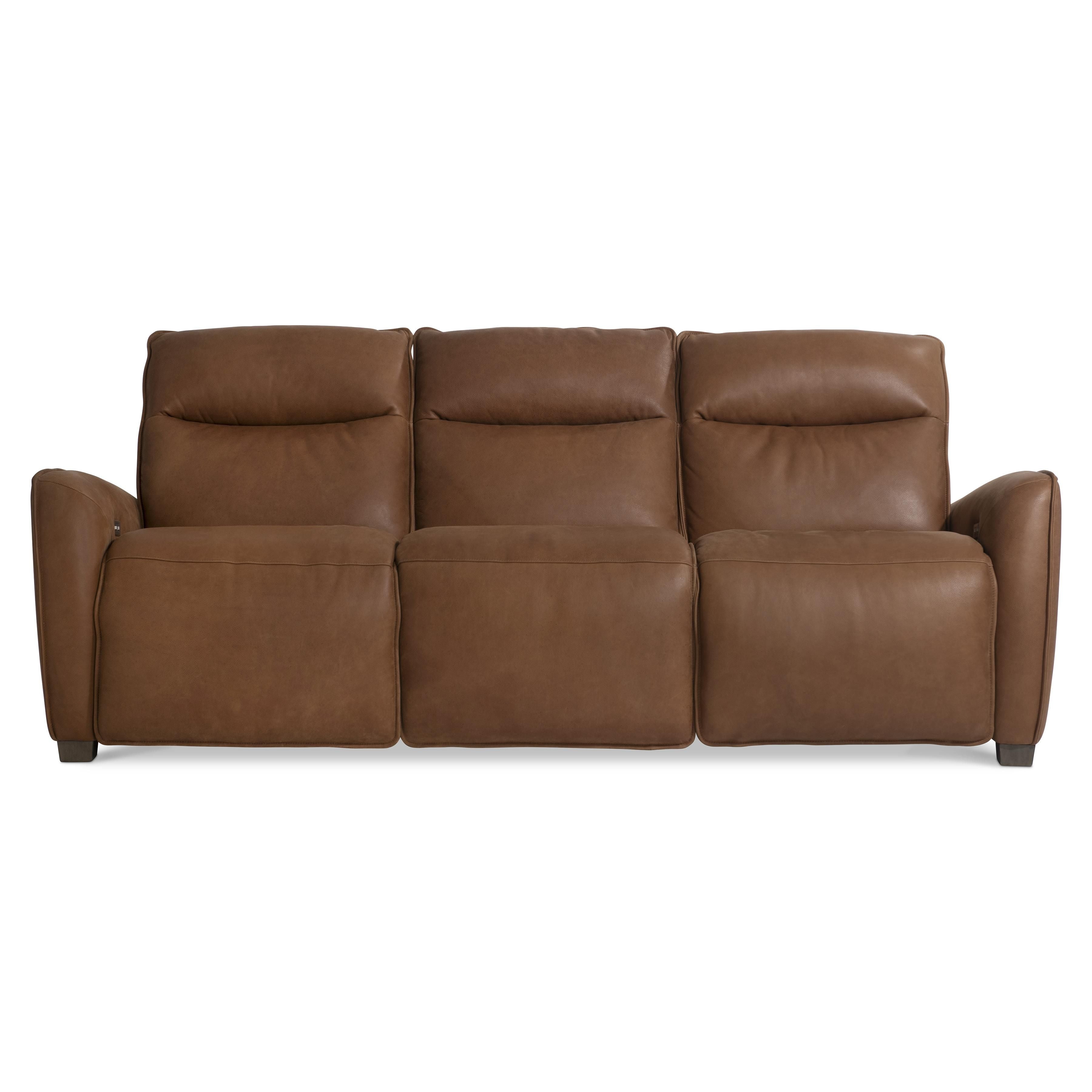 Bernhardt Sorrento Leather Power Motion Sofa