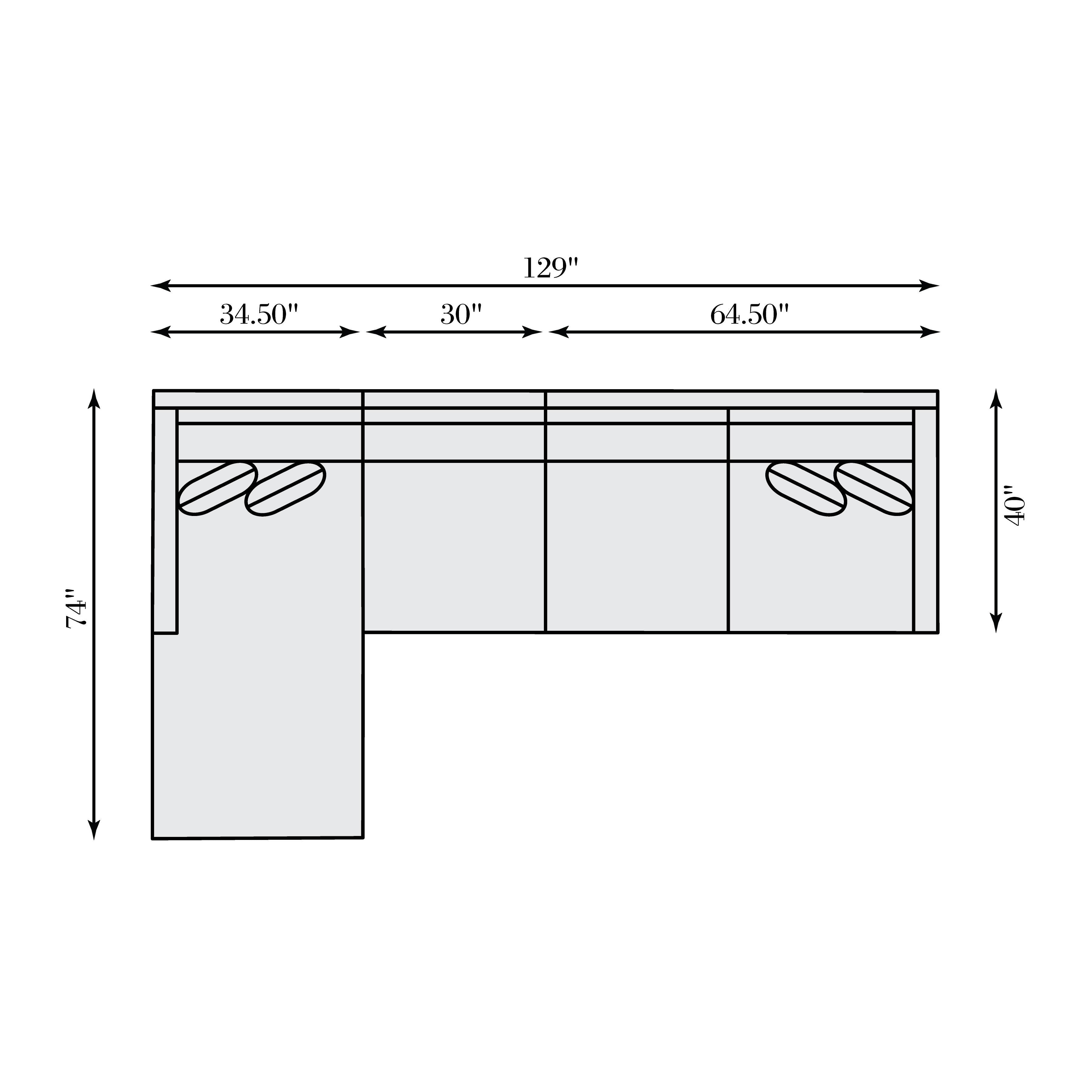 Bernhardt Furniture – Kelsey Fabric Sectional