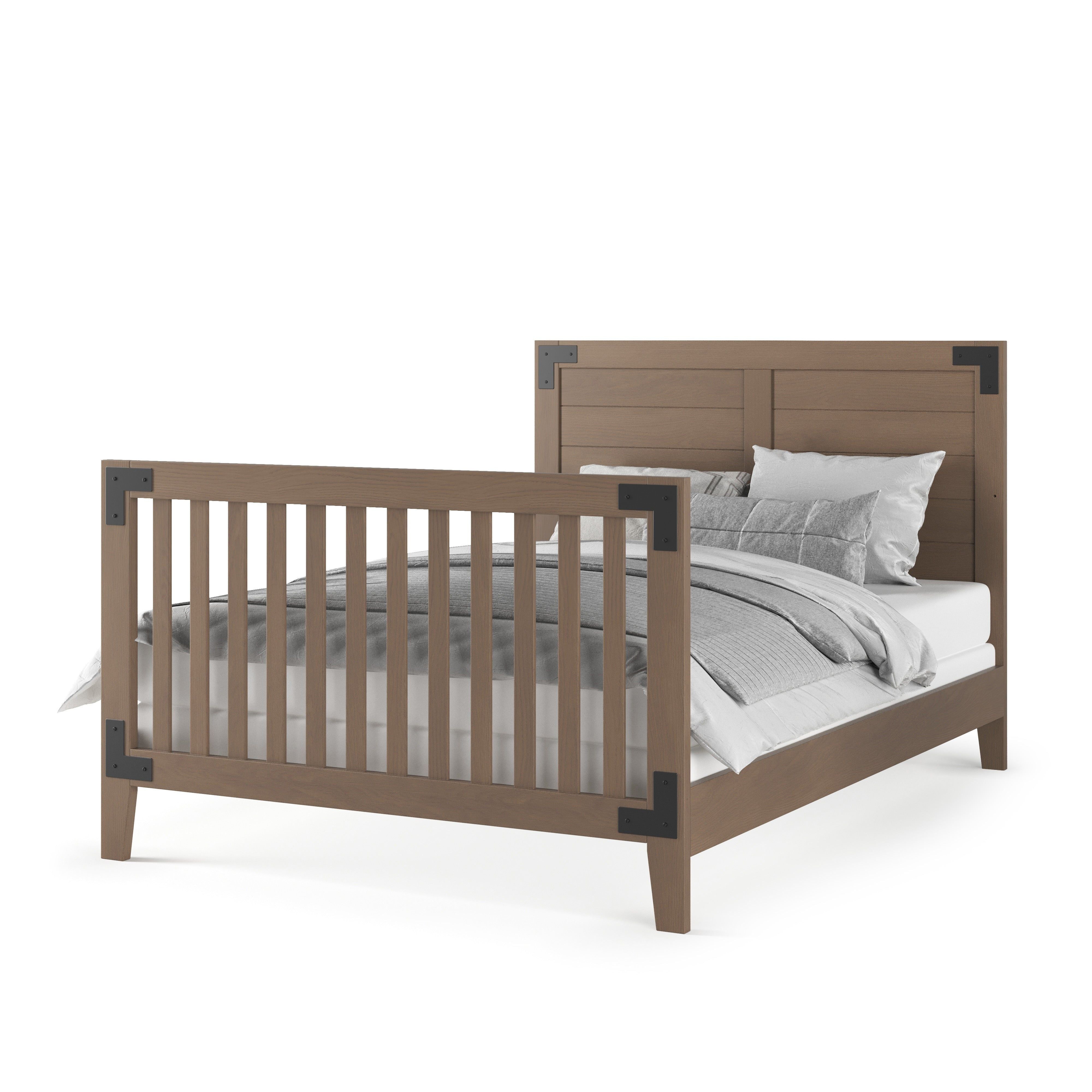 F06464 - Full-Size Bed Rail - Dusty Heather