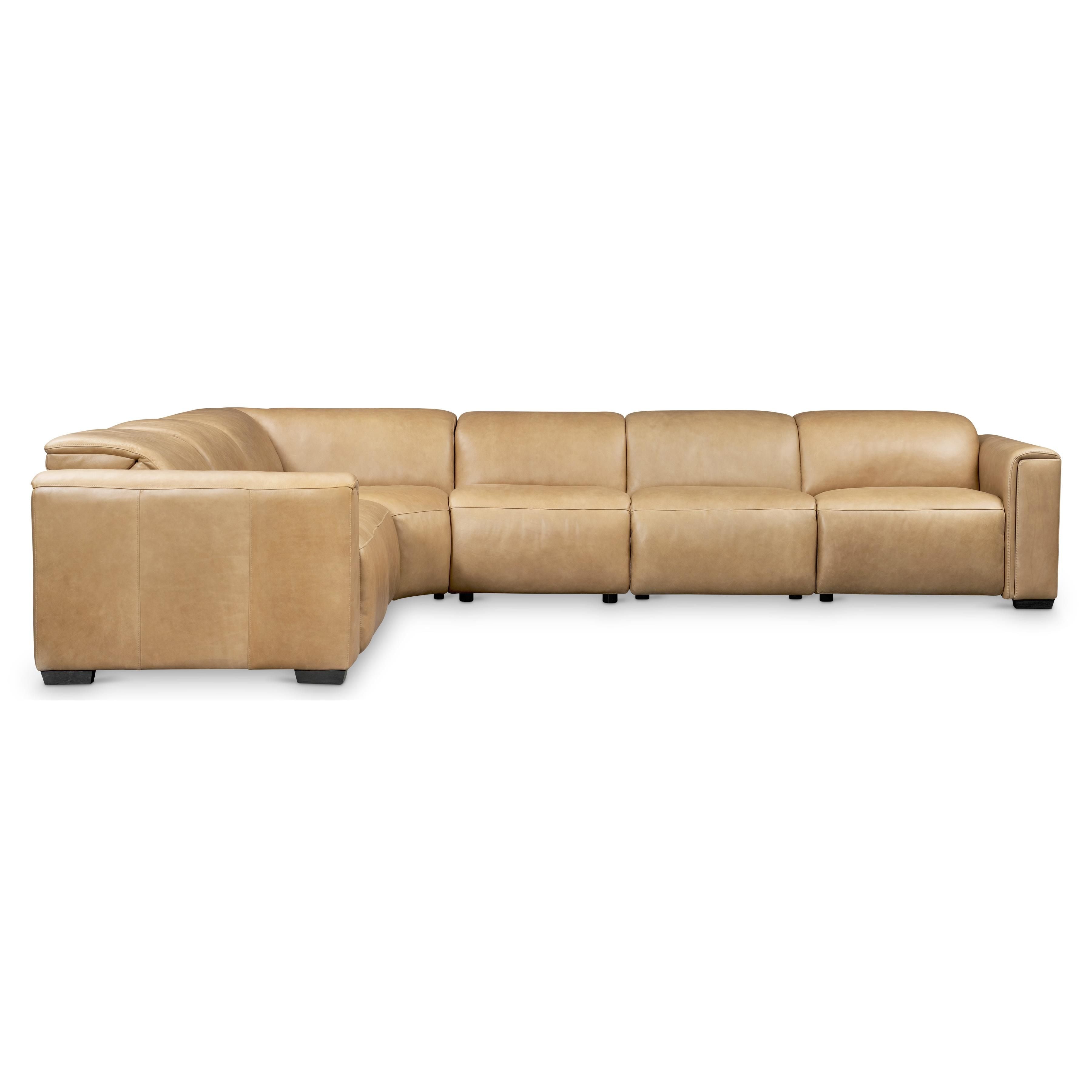 Bernhardt Furniture – Billings Leather Power Motion Sectional