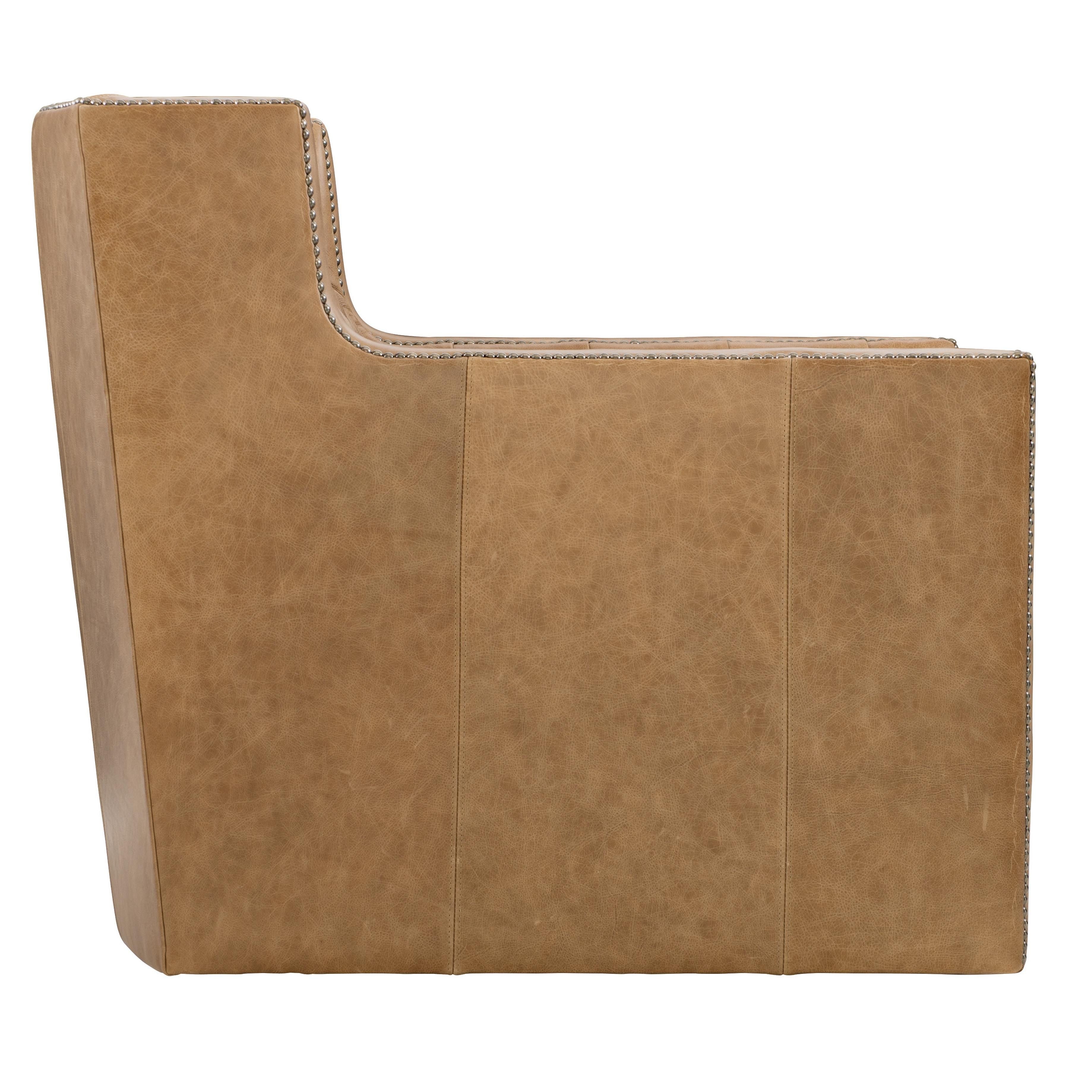 Bernhardt Furniture Candace Leather Swivel Chair