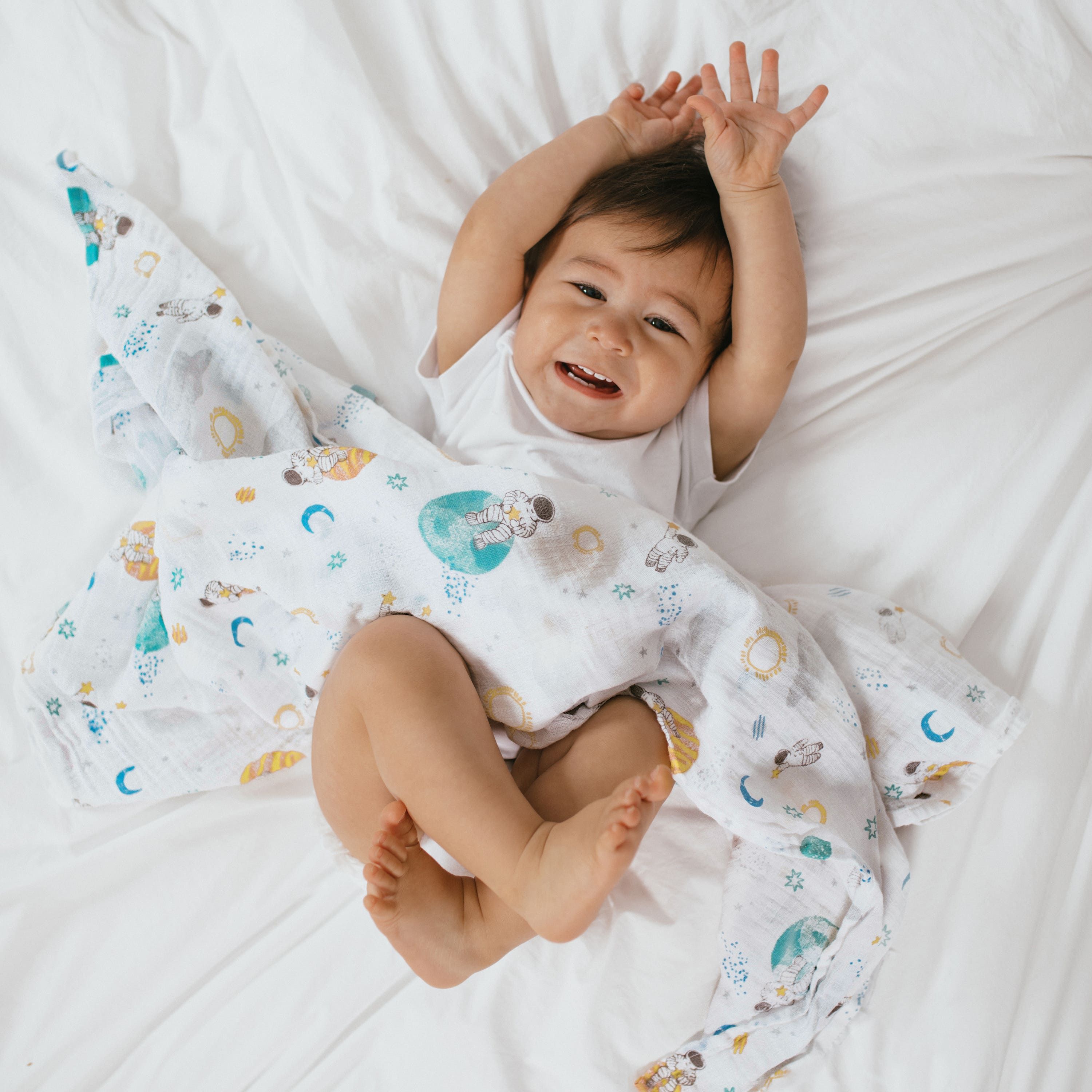 Essentials Cotton Muslin Swaddle Blanket 4 Pack