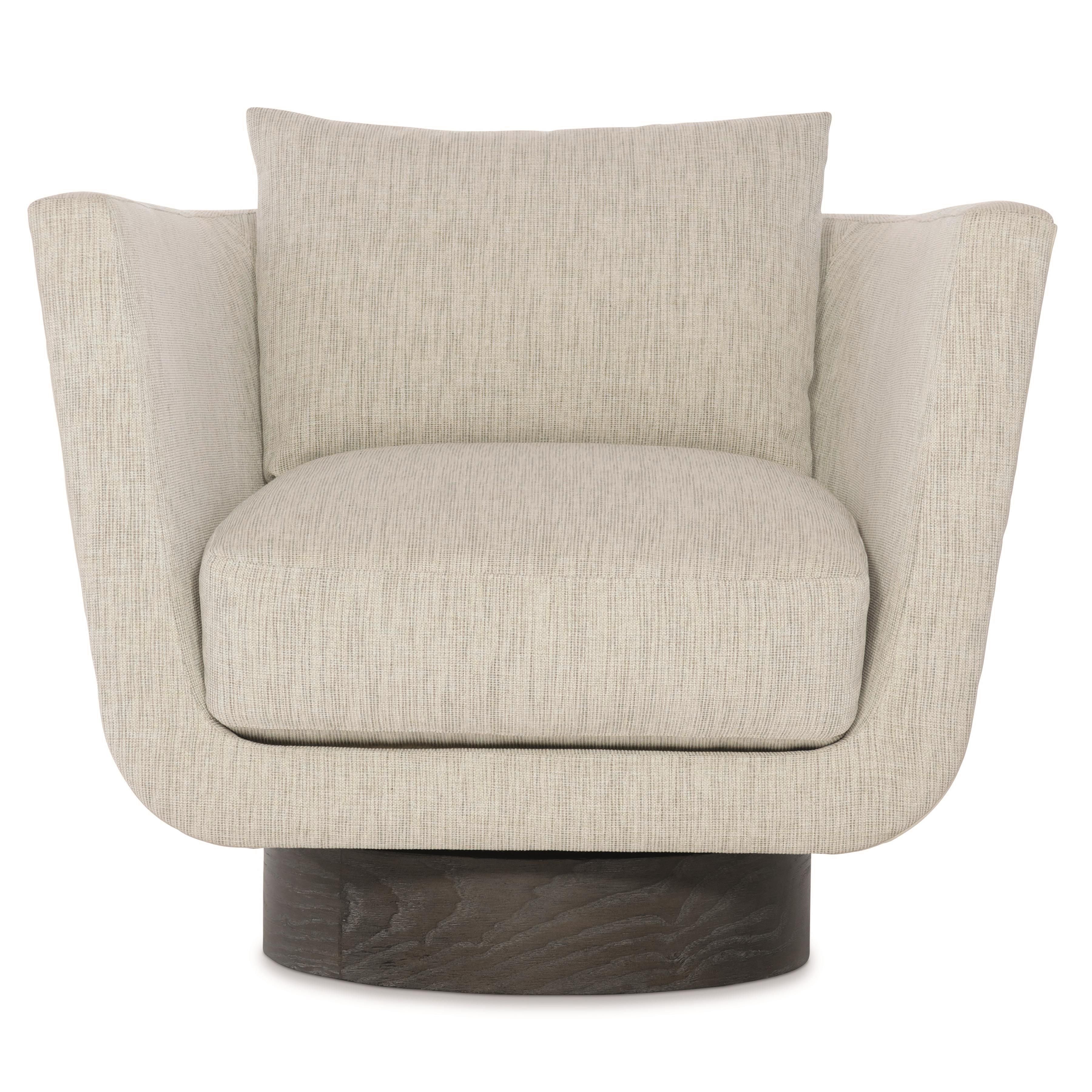 Bernhardt Gemma Fabric Swivel Chair