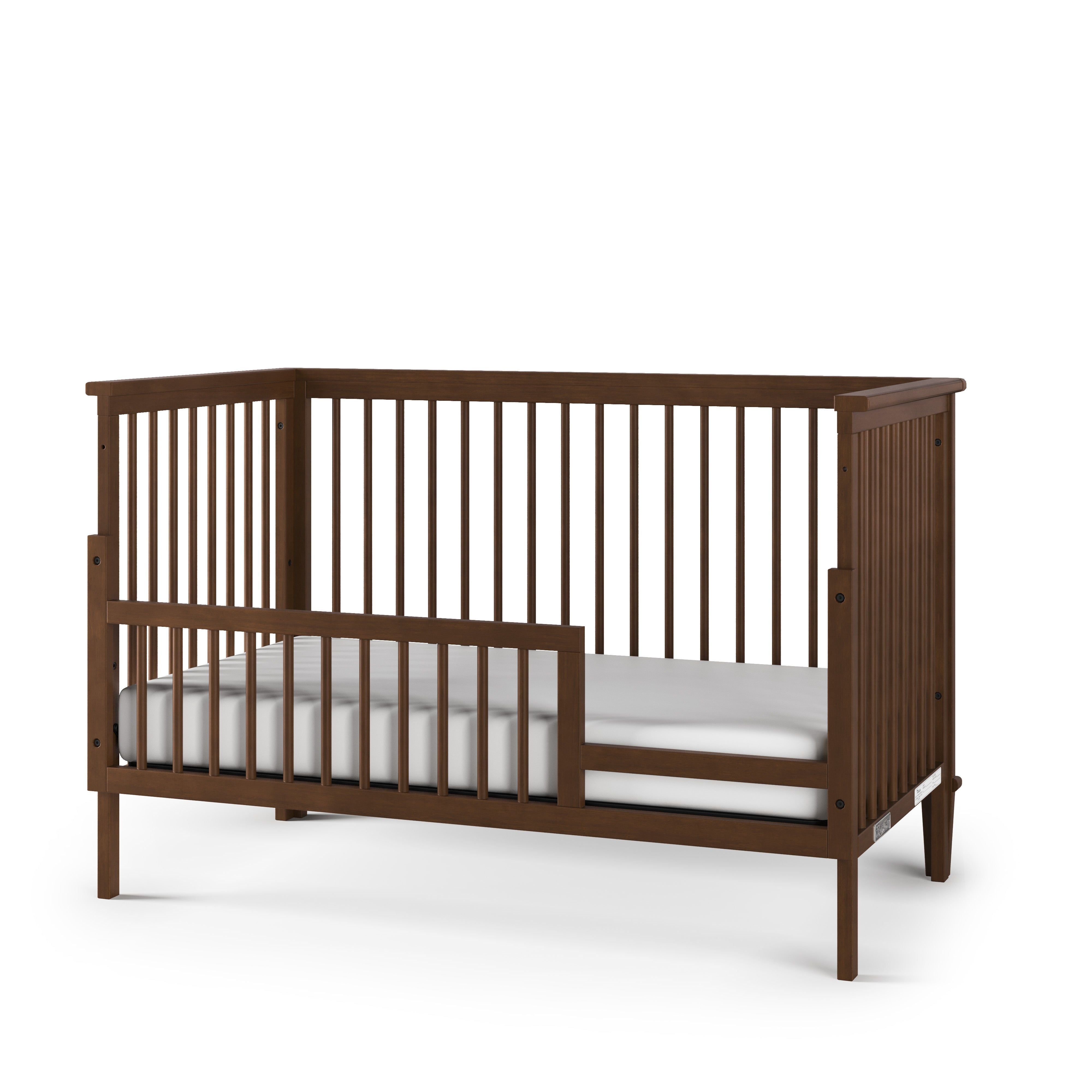 Toddler Guard Rail Pine Wood Cocoa Bean