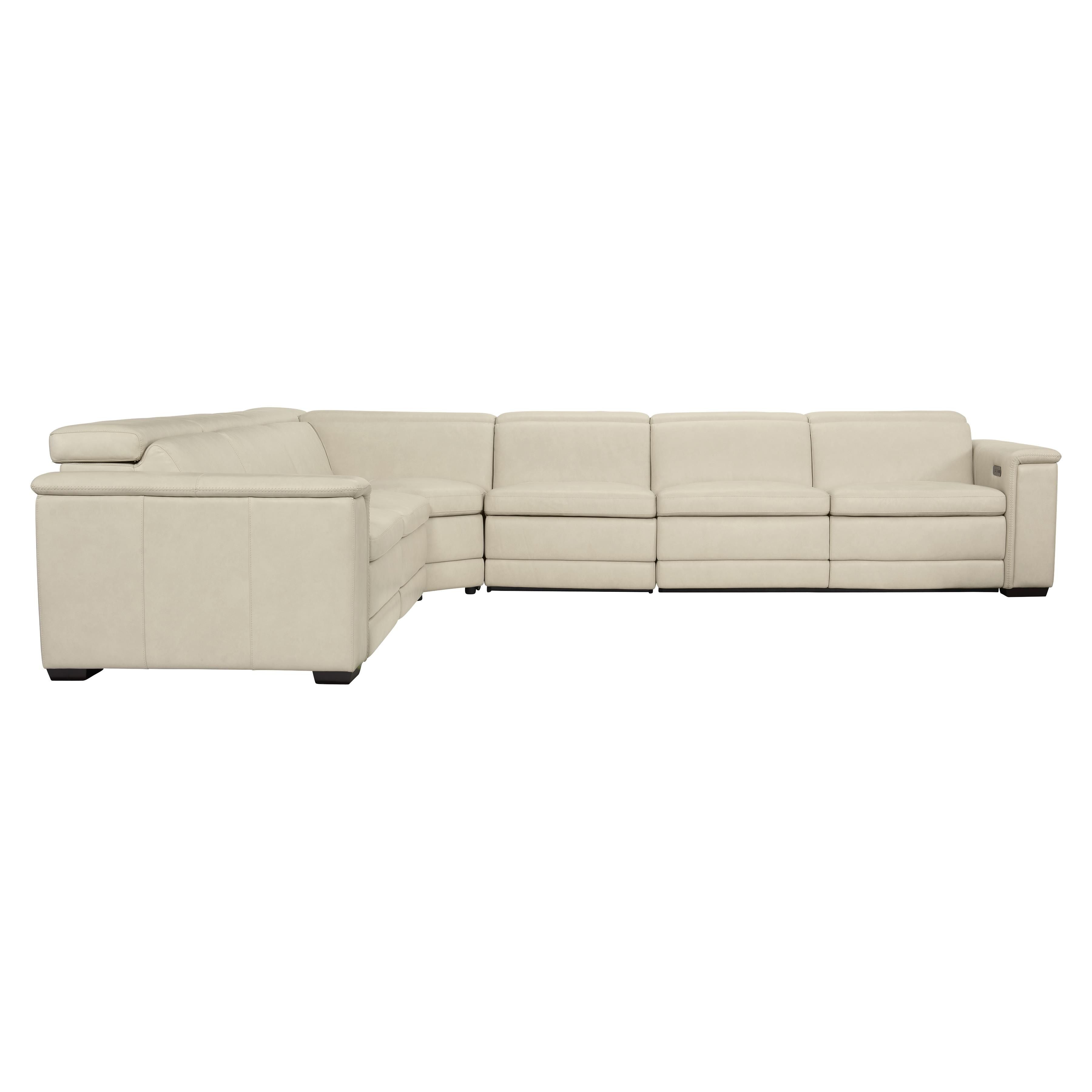 Bernhardt Furniture – Lioni Leather Power Motion Sectional