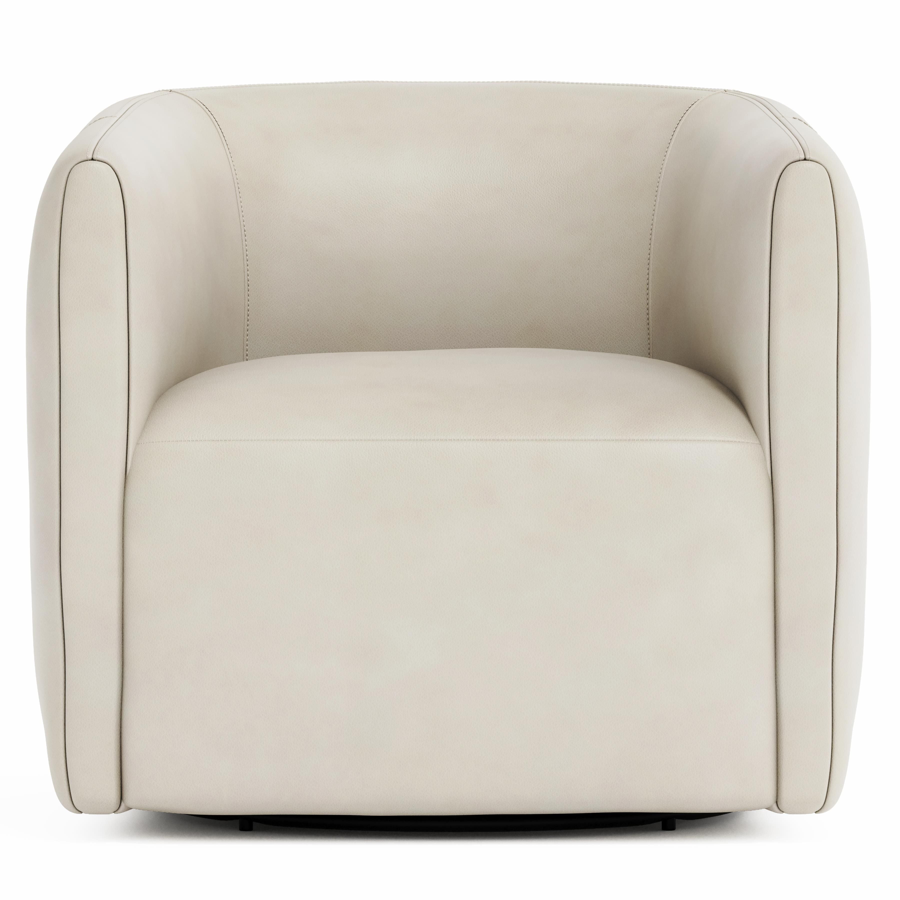 Bernhardt Furniture – Aline Leather Swivel Chair