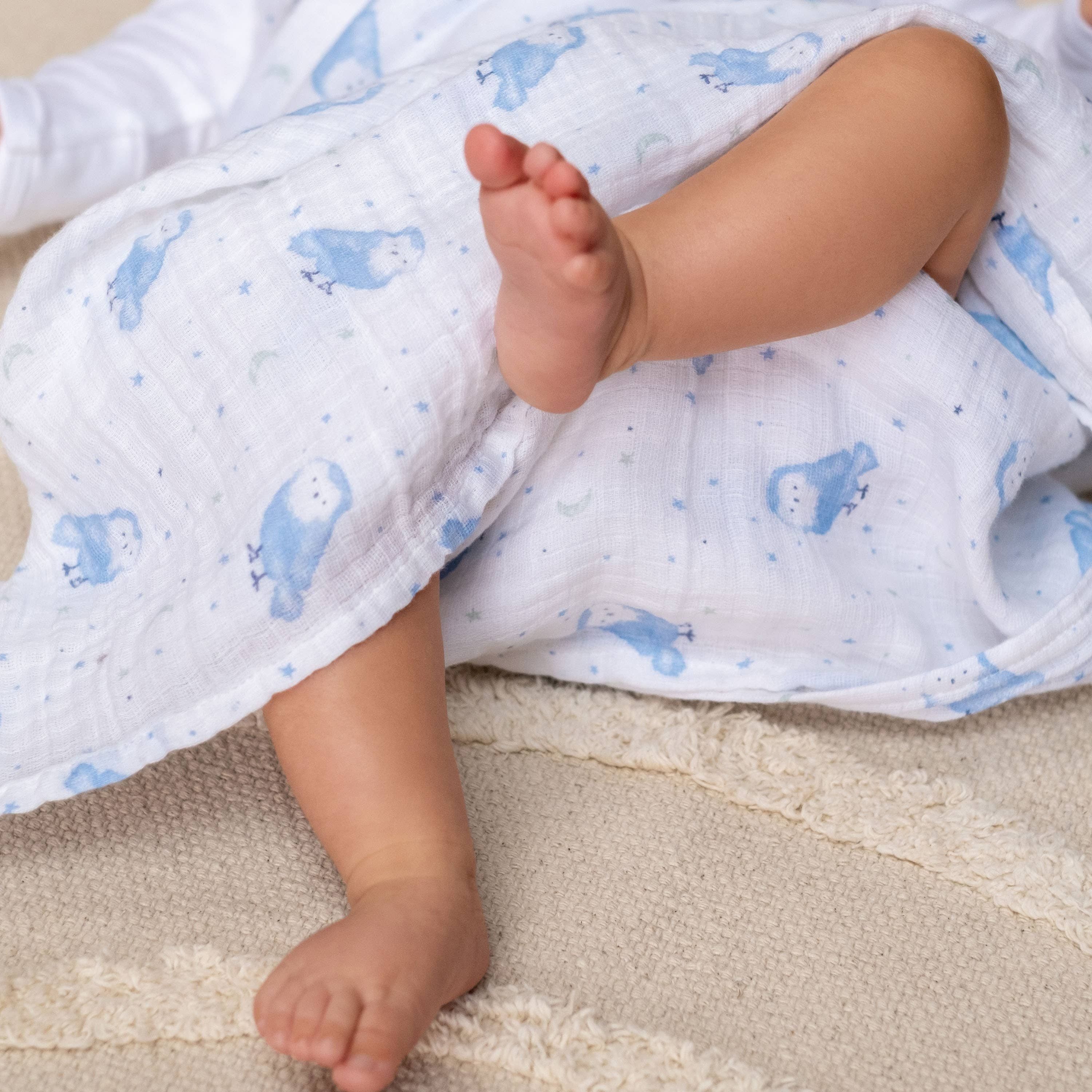 Essentials Cotton Muslin Swaddle Blanket 4 Pack