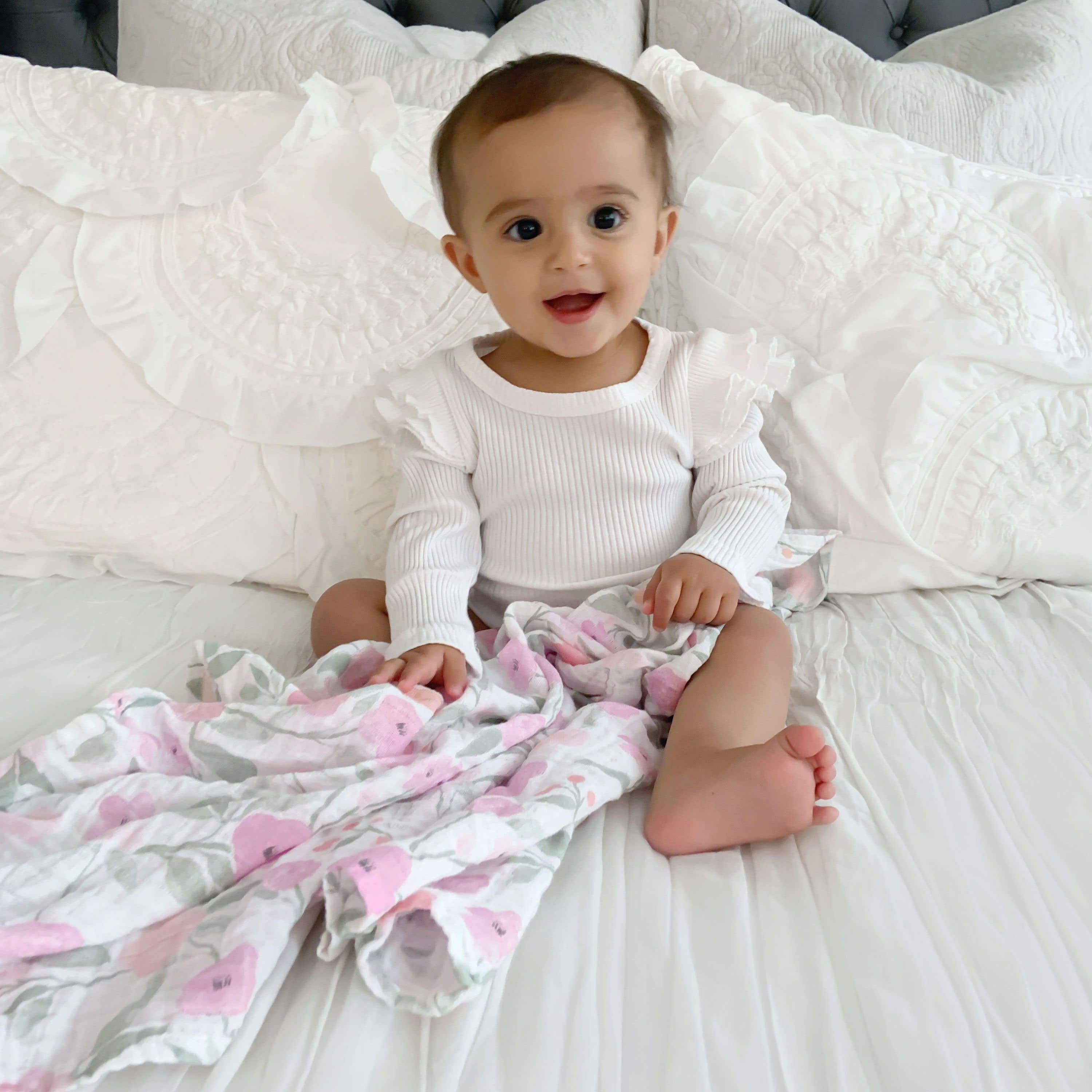 Boutique 100% Cotton Muslin Swaddle Blanket