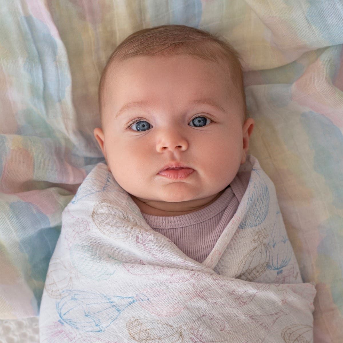 Organic Cotton Muslin Swaddle Blanket 4 Pack