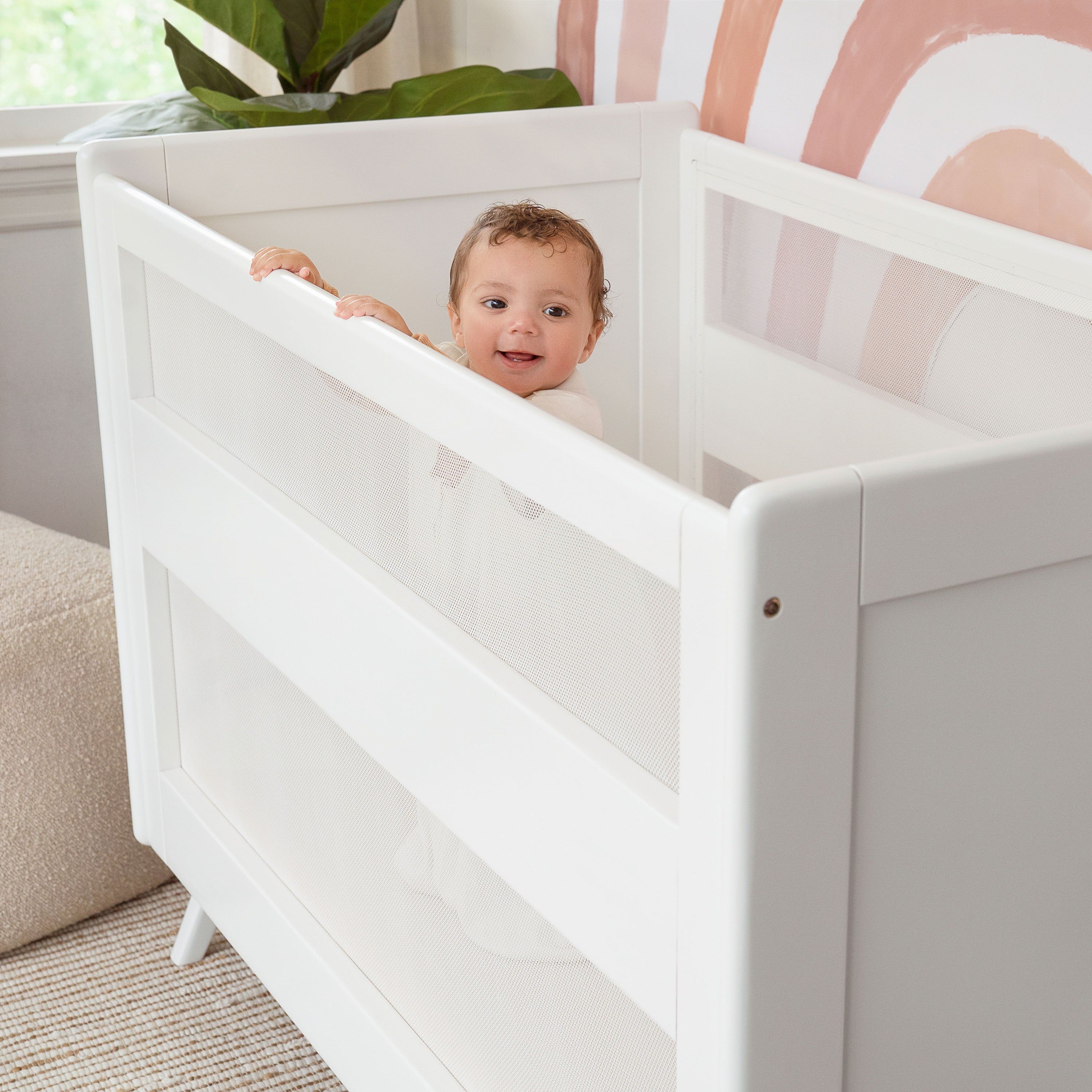 3-in-1 Convertible Full Size Breathable Mesh Crib