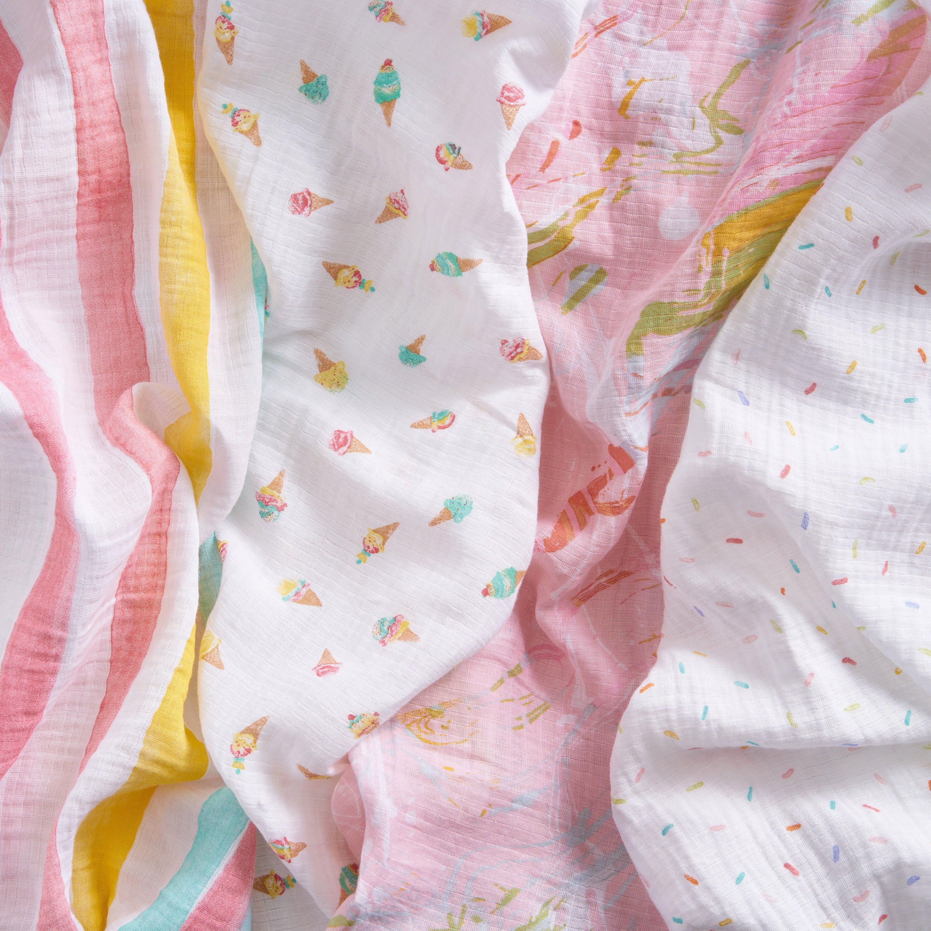 Essentials Cotton Muslin Swaddle Blanket 4 Pack