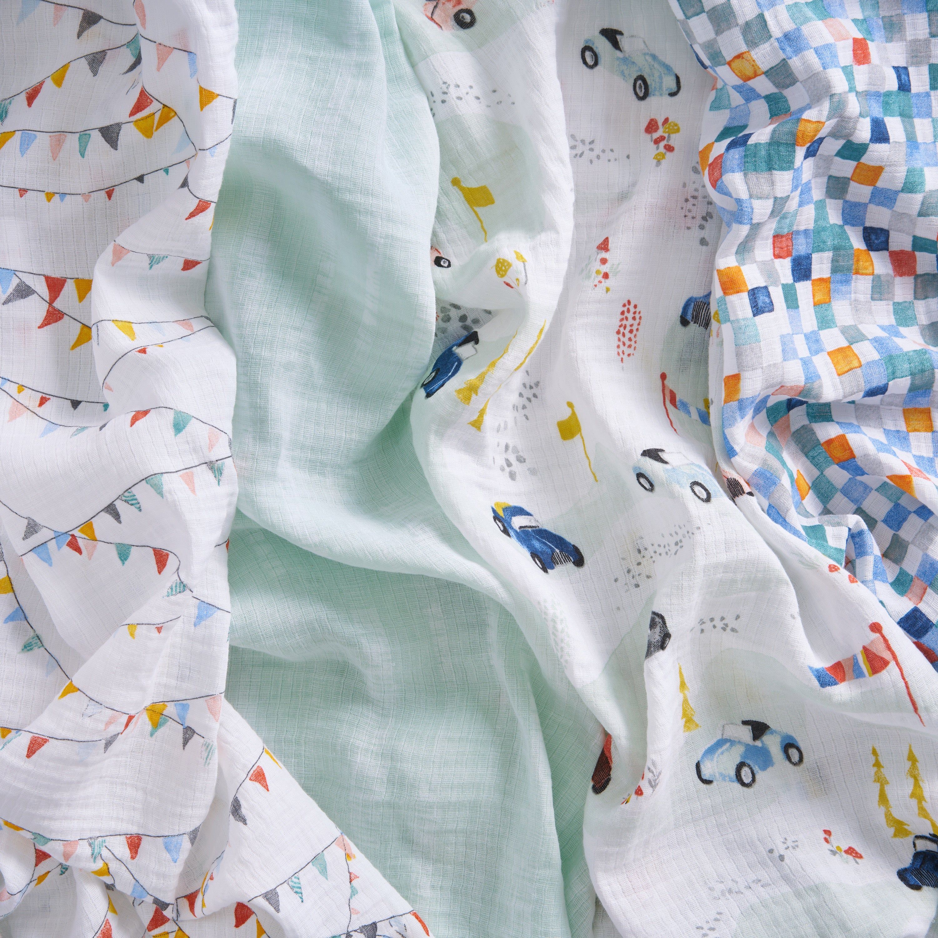 Essentials Cotton Muslin Swaddle Blanket 4 Pack