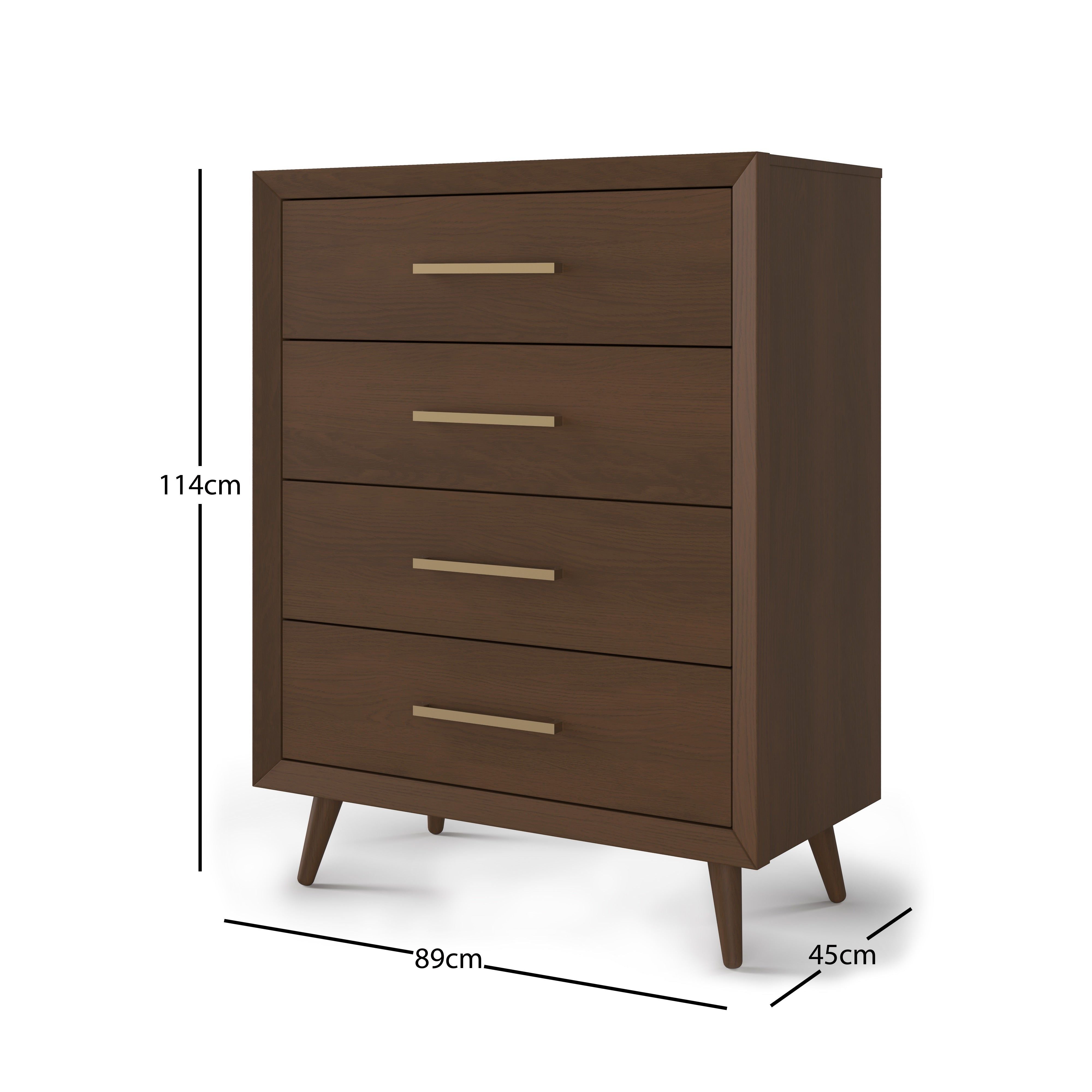 Cranbrook 4 Drawer Chest, Toasted Chestnut