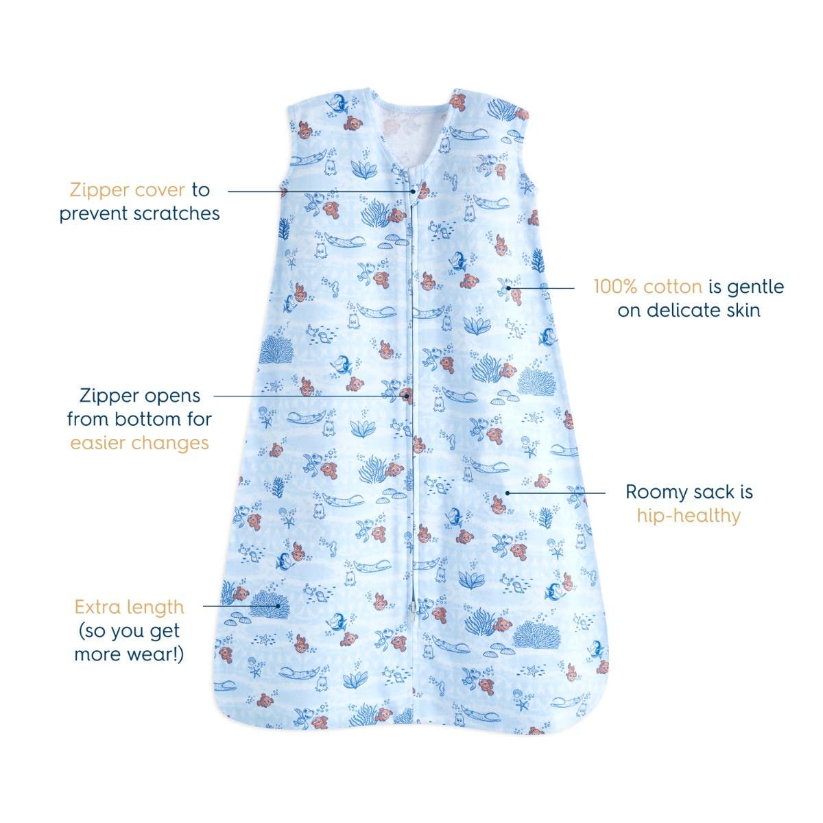 Finding Nemo Wearable Blanket Cotton Tog 0.5
