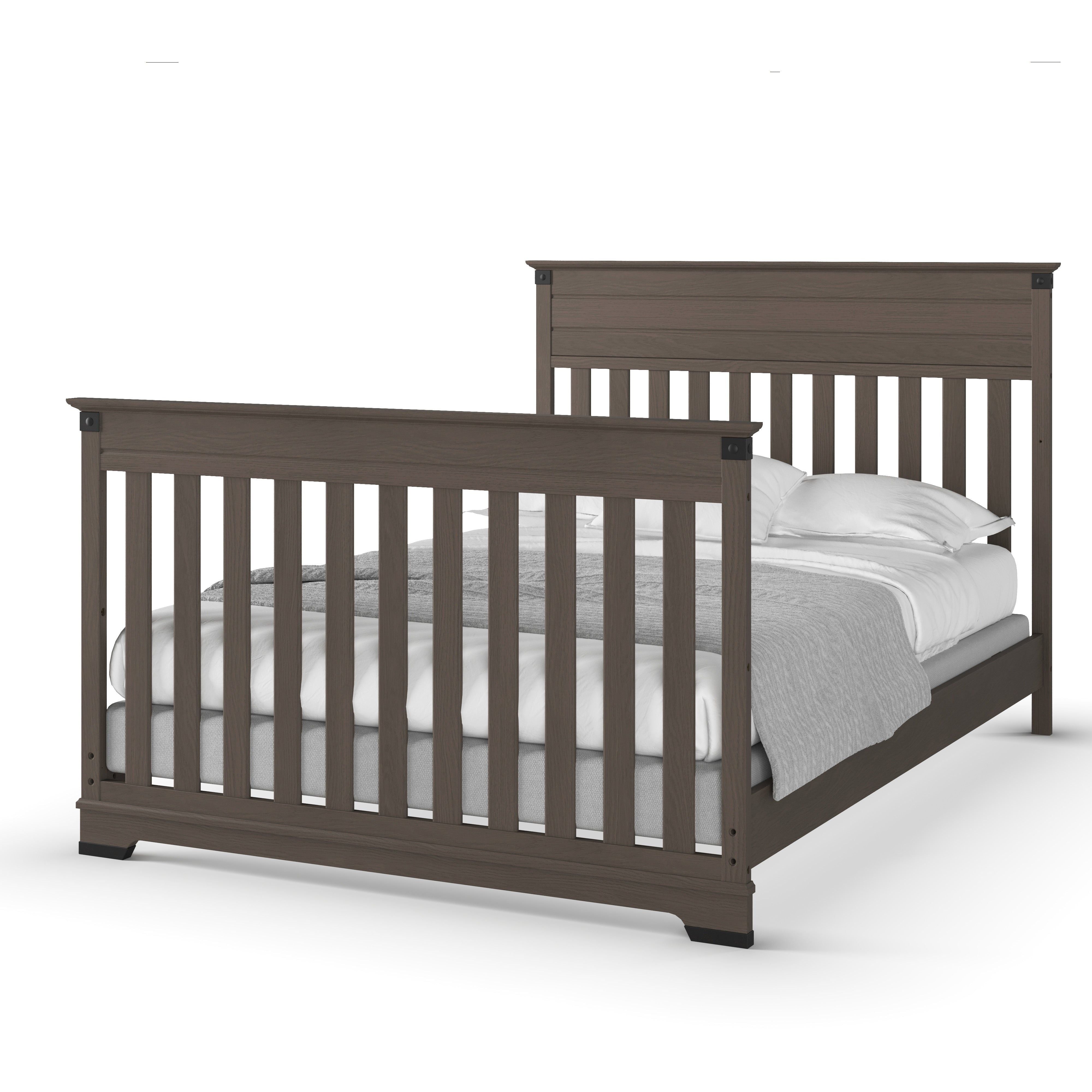 F06474 - Full-Size Bed Rails, Dapper Gray