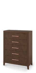 Kieran 5-Drawer Chest, Toasted Chestnut