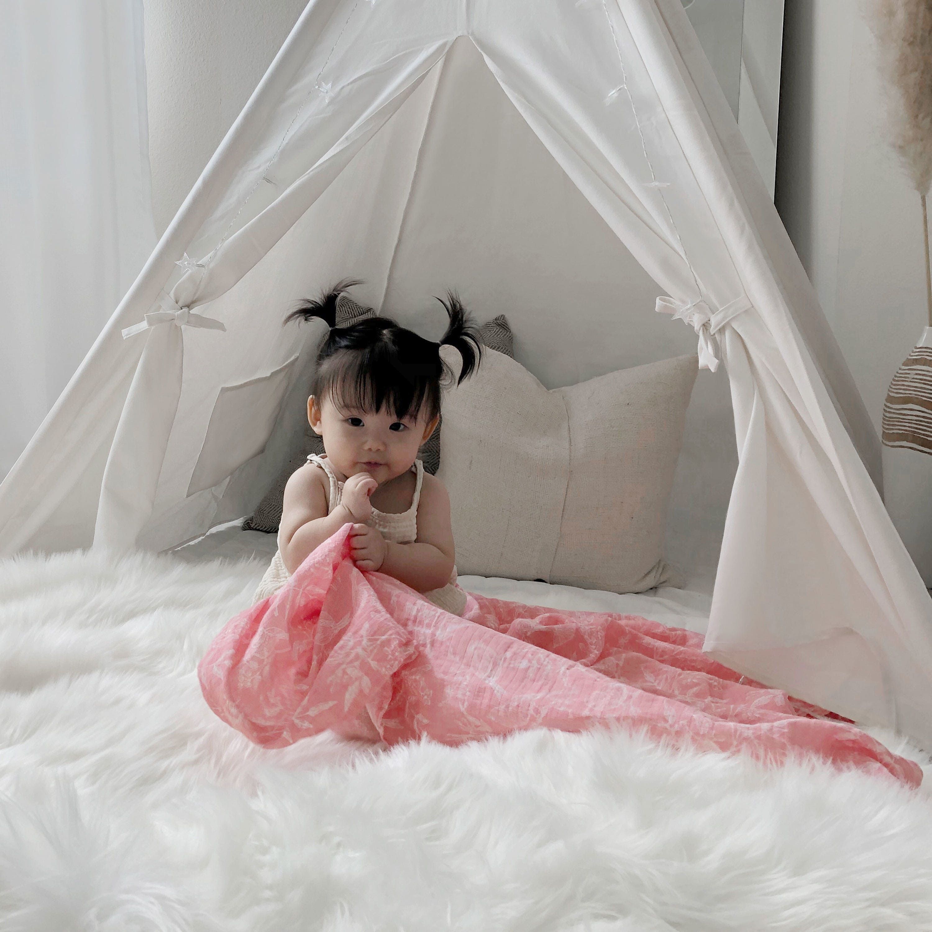 Essentials Cotton Muslin Swaddle Blanket 4 Pack