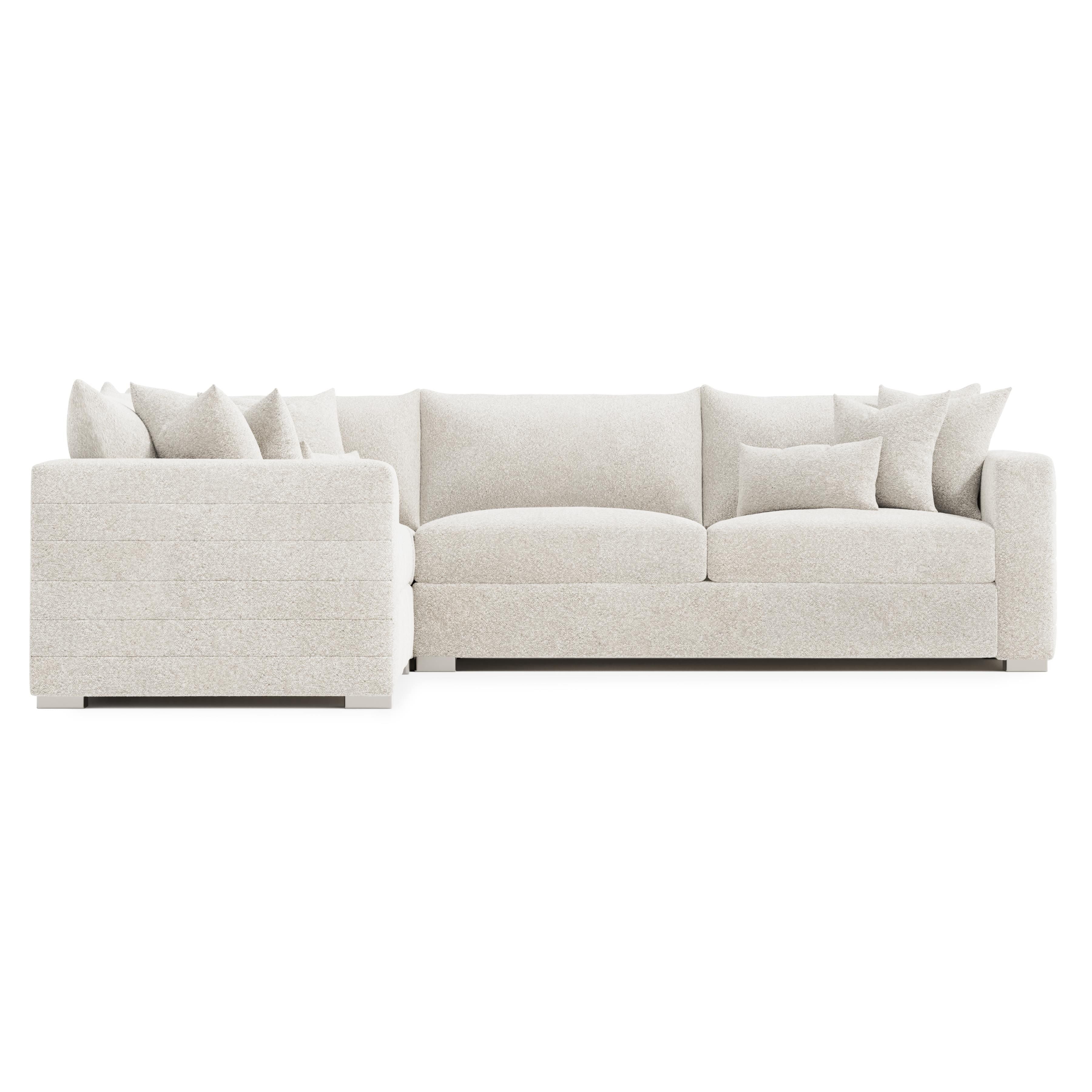 Bernhardt Furniture Helena Fabric Sectional Metal Foot